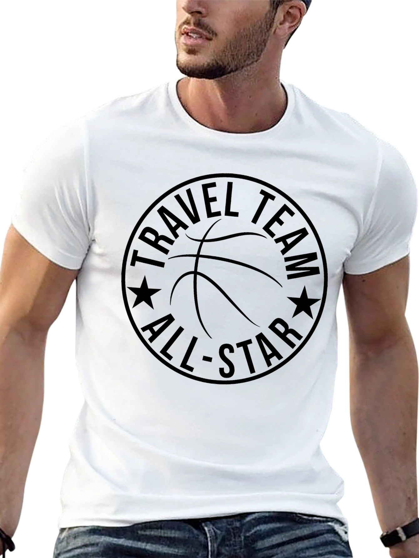 Travel Team All-Star Basketball Graphic Tee