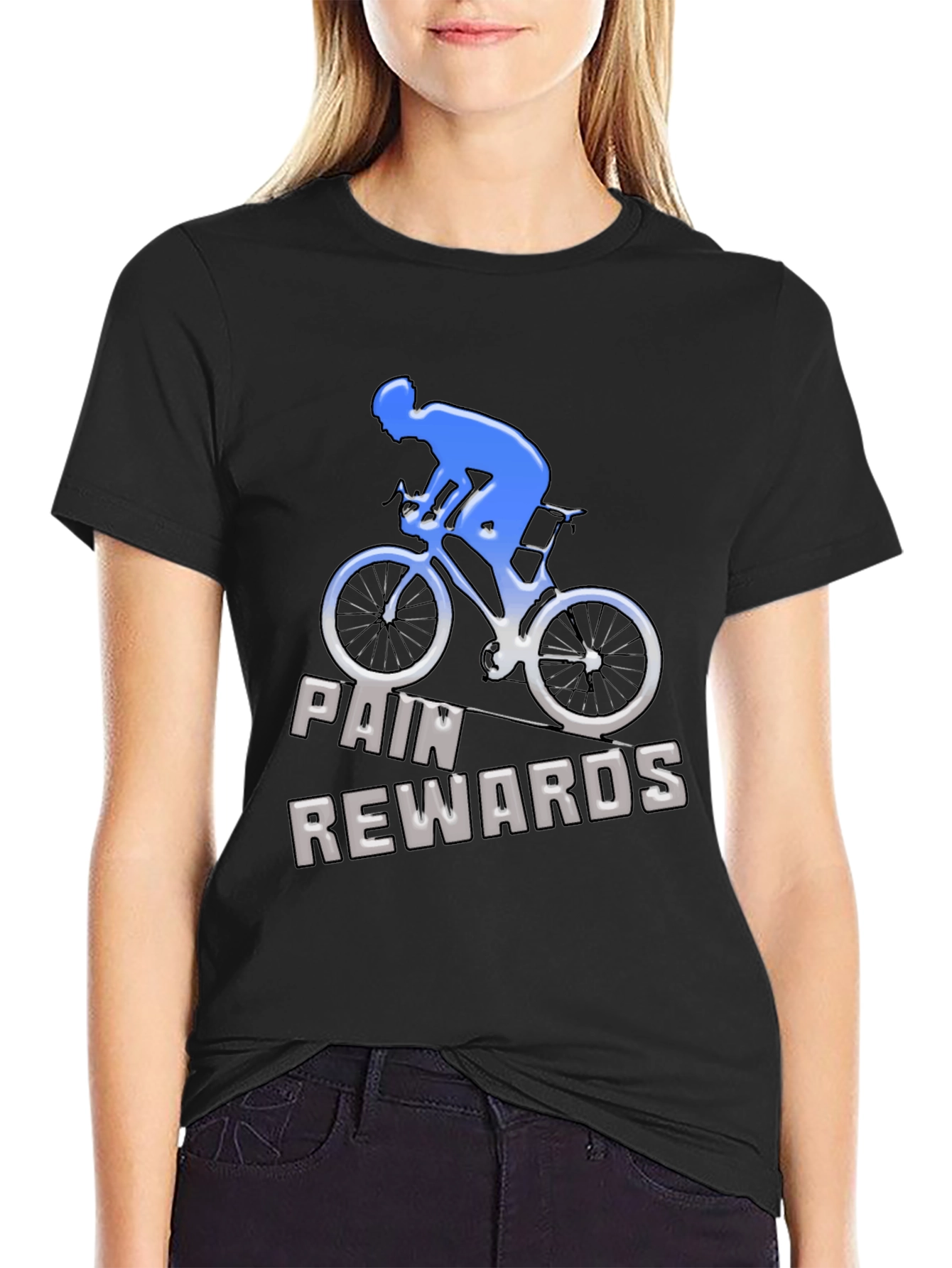 Pain Rewards Cycling T-Shirt - Black