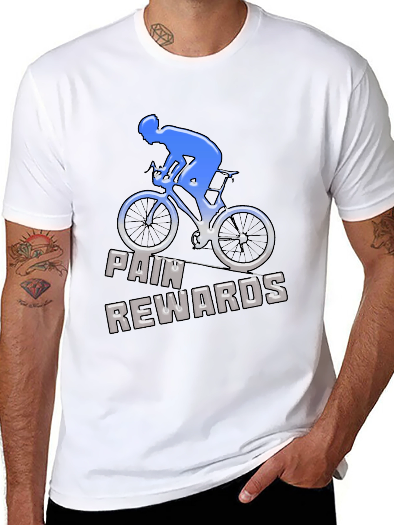 Pain Rewards Cycling T-Shirt - Black