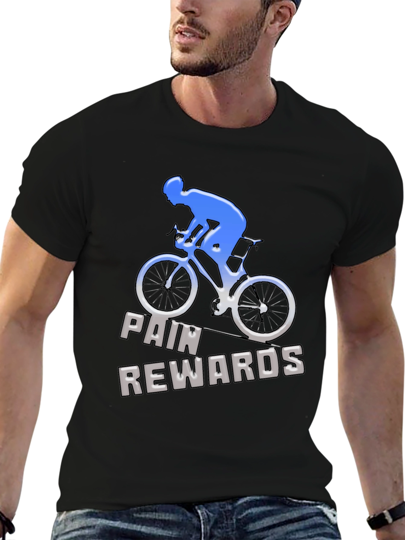 Pain Rewards Cycling T-Shirt - Black