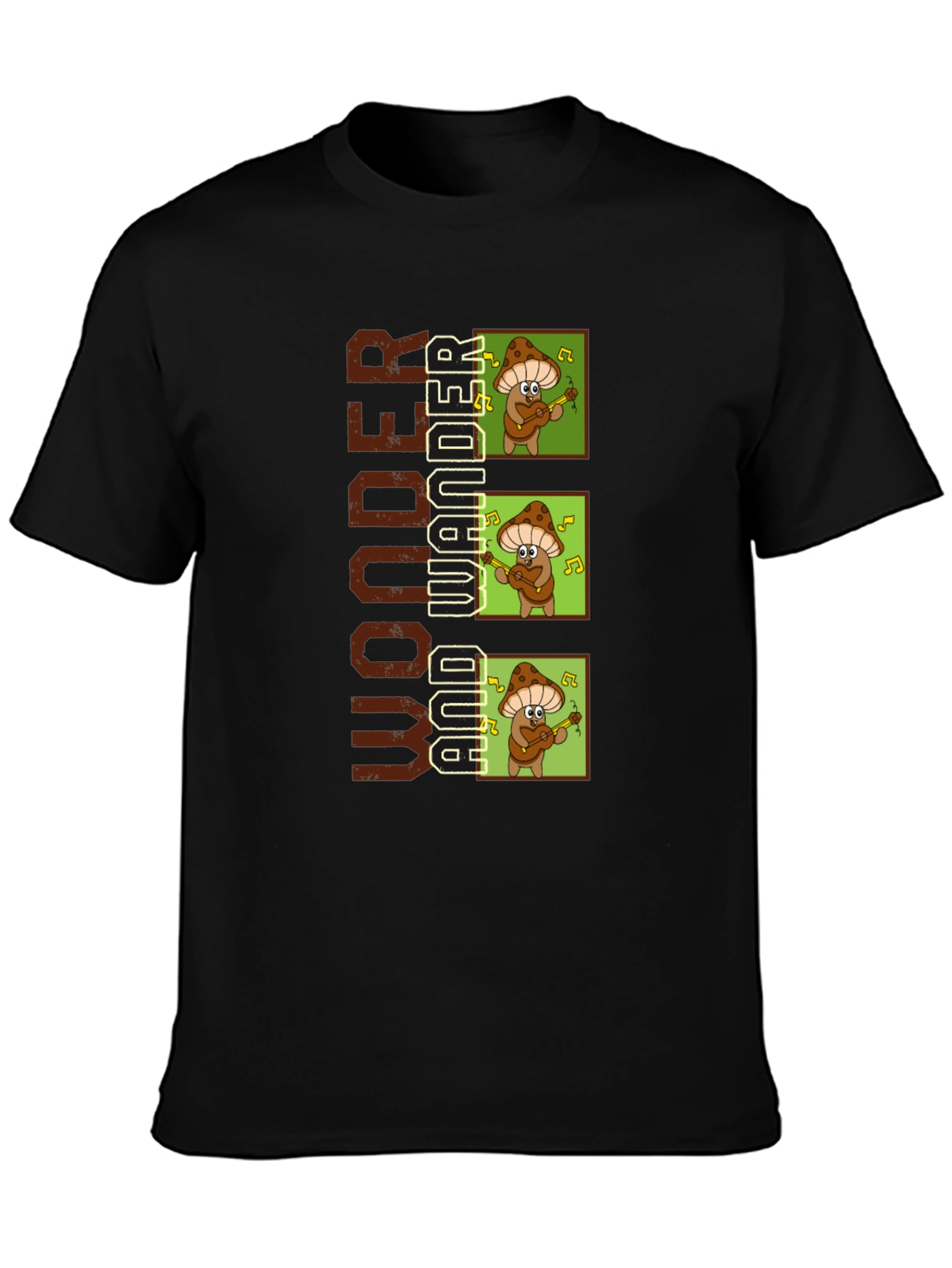 Wonder and Wander Mushroom Music T-Shirt