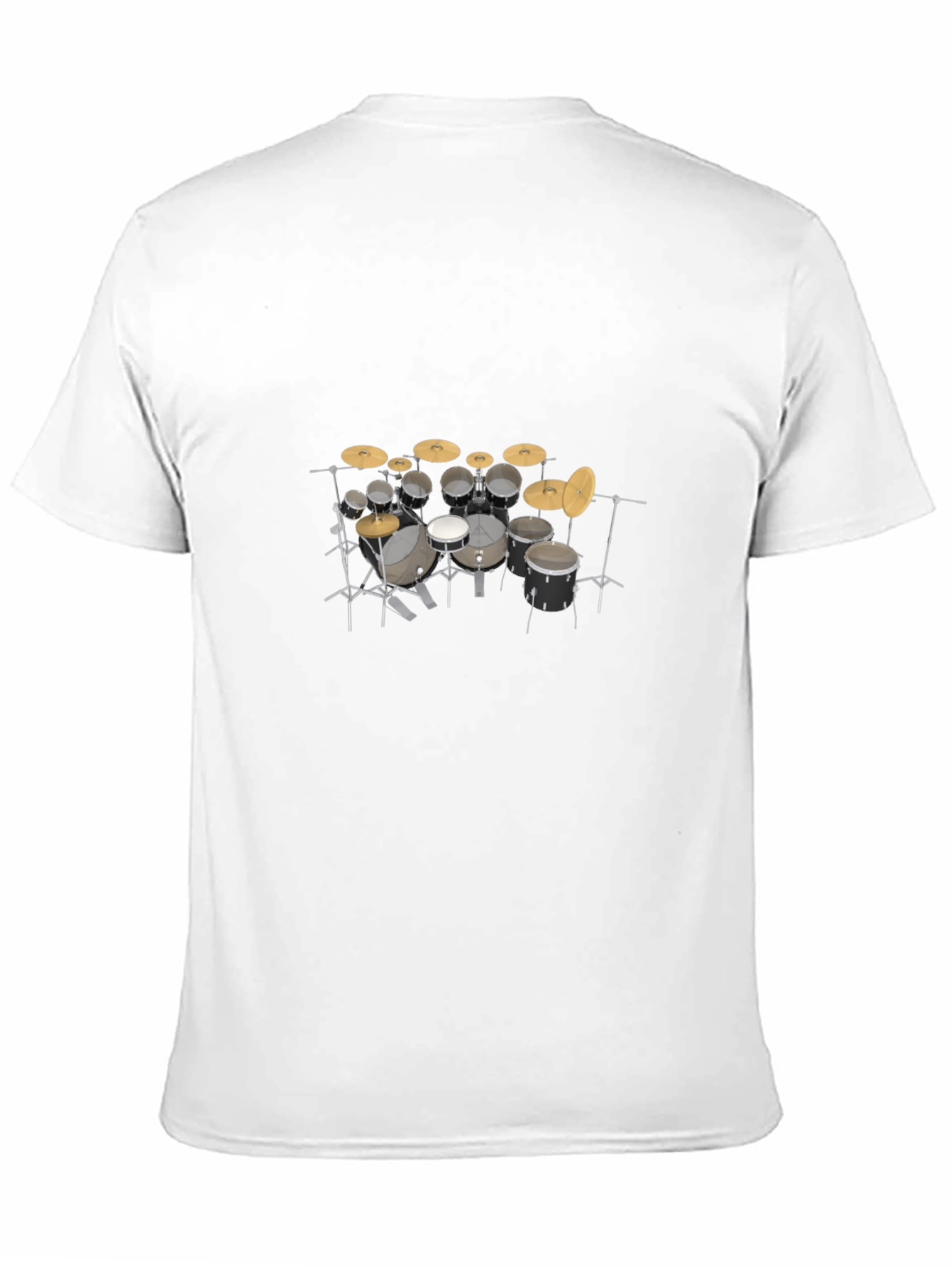 Drum Kit Graphic Tee - Musicians Black T-Shirt