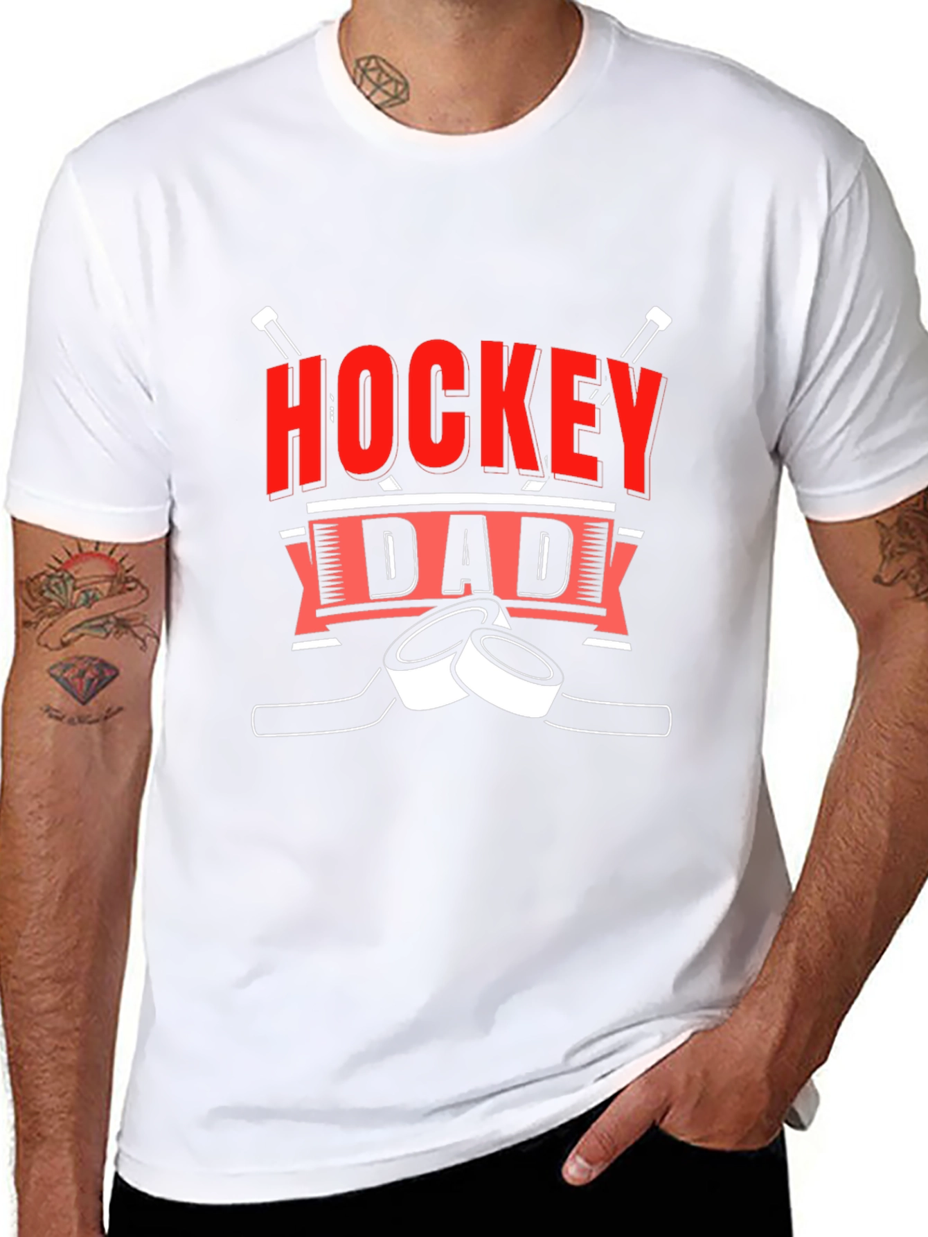 Hockey Dad Black T-Shirt