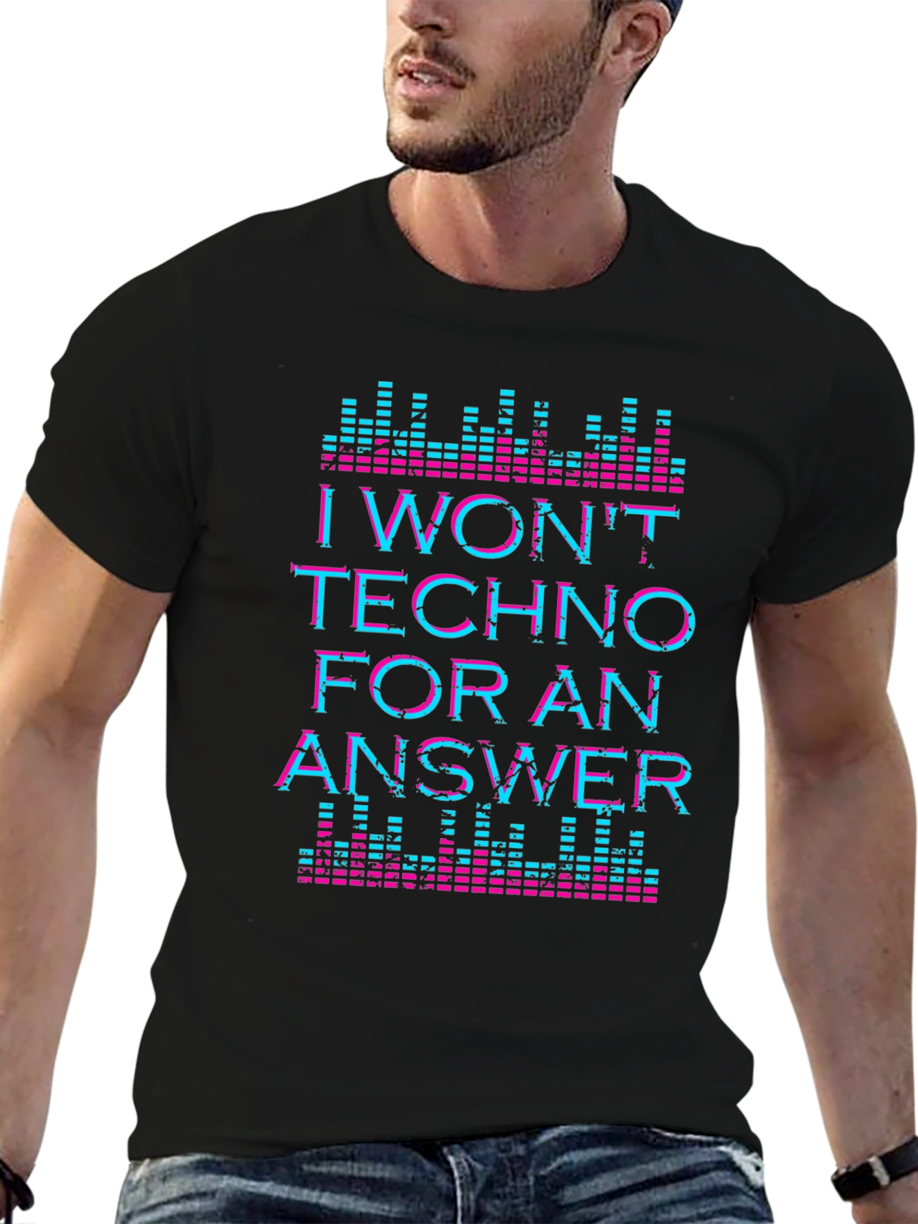 I Wont Techno For An Answer Graphic Tee