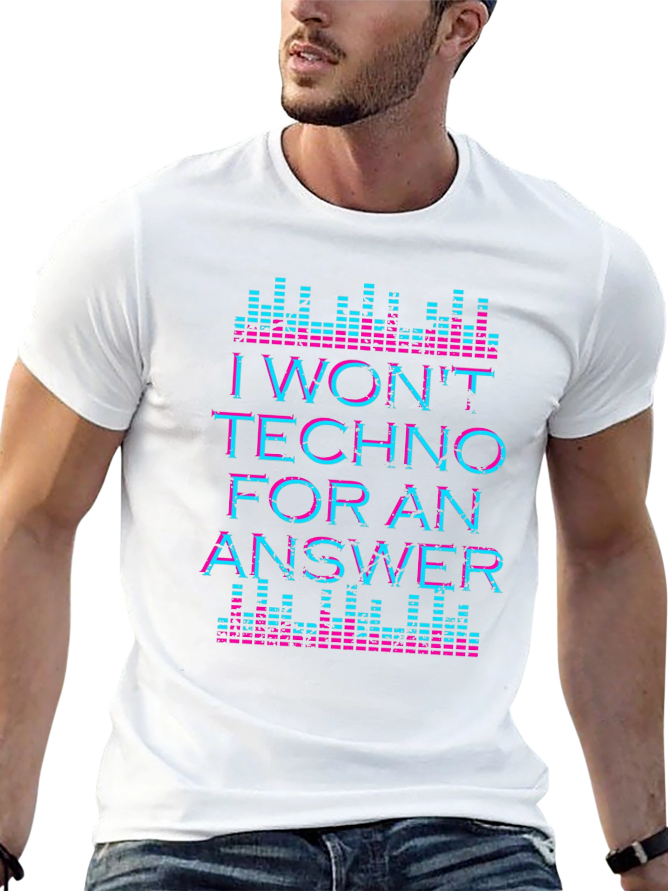 I Wont Techno For An Answer Graphic Tee