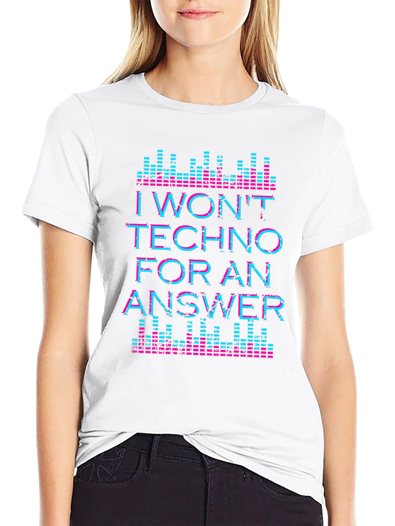 I Wont Techno For An Answer Graphic Tee