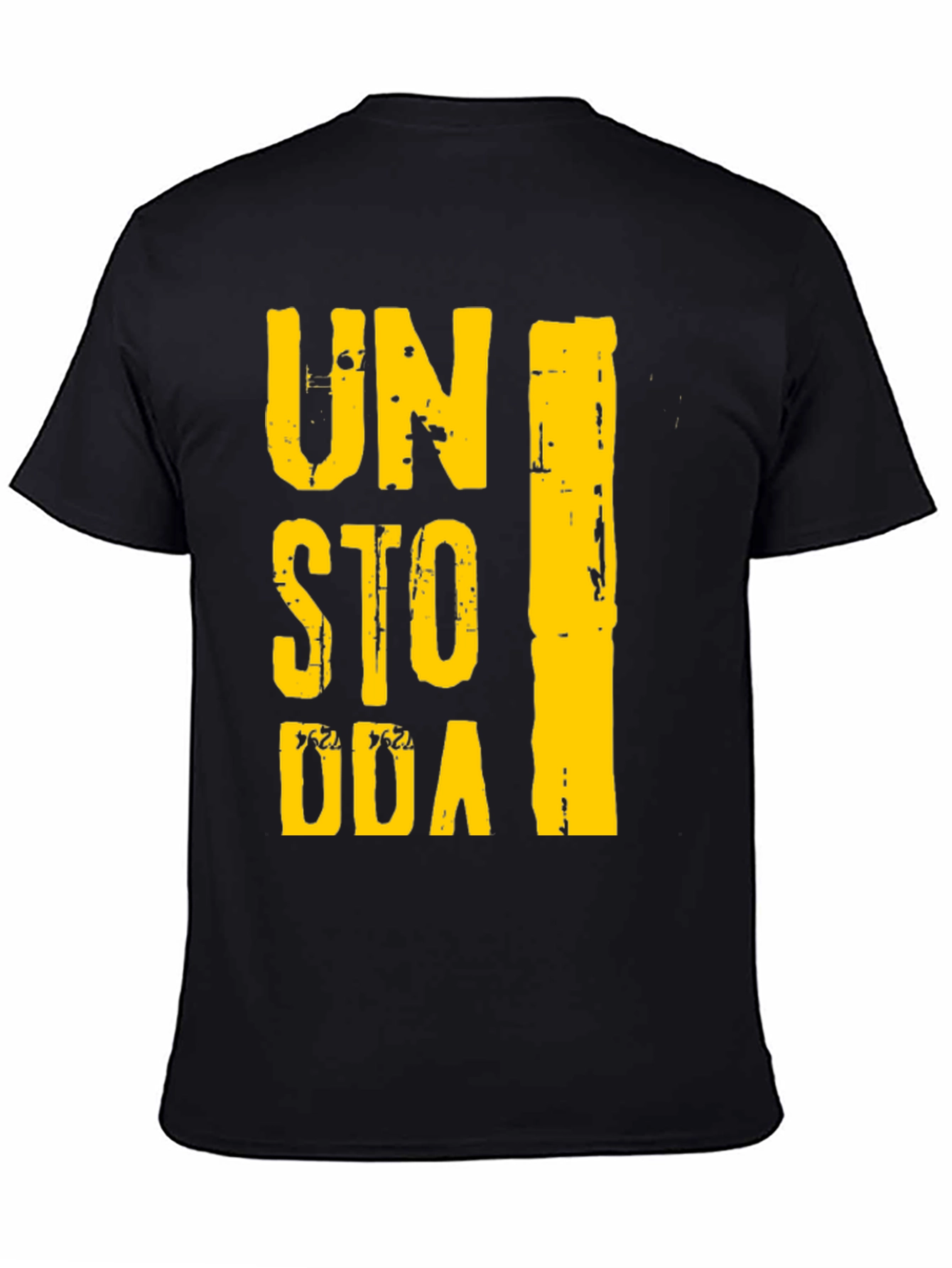 Unstoppable Graphic Print Black T-Shirt