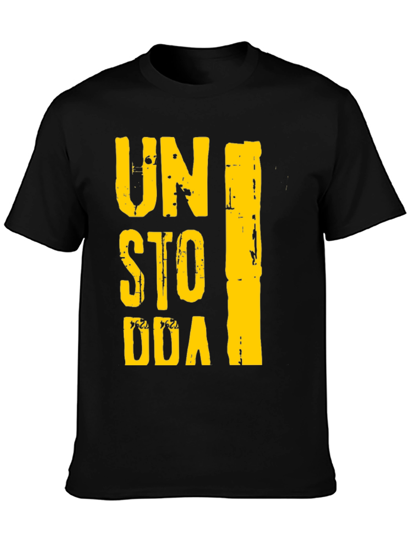 Unstoppable Graphic Print Black T-Shirt