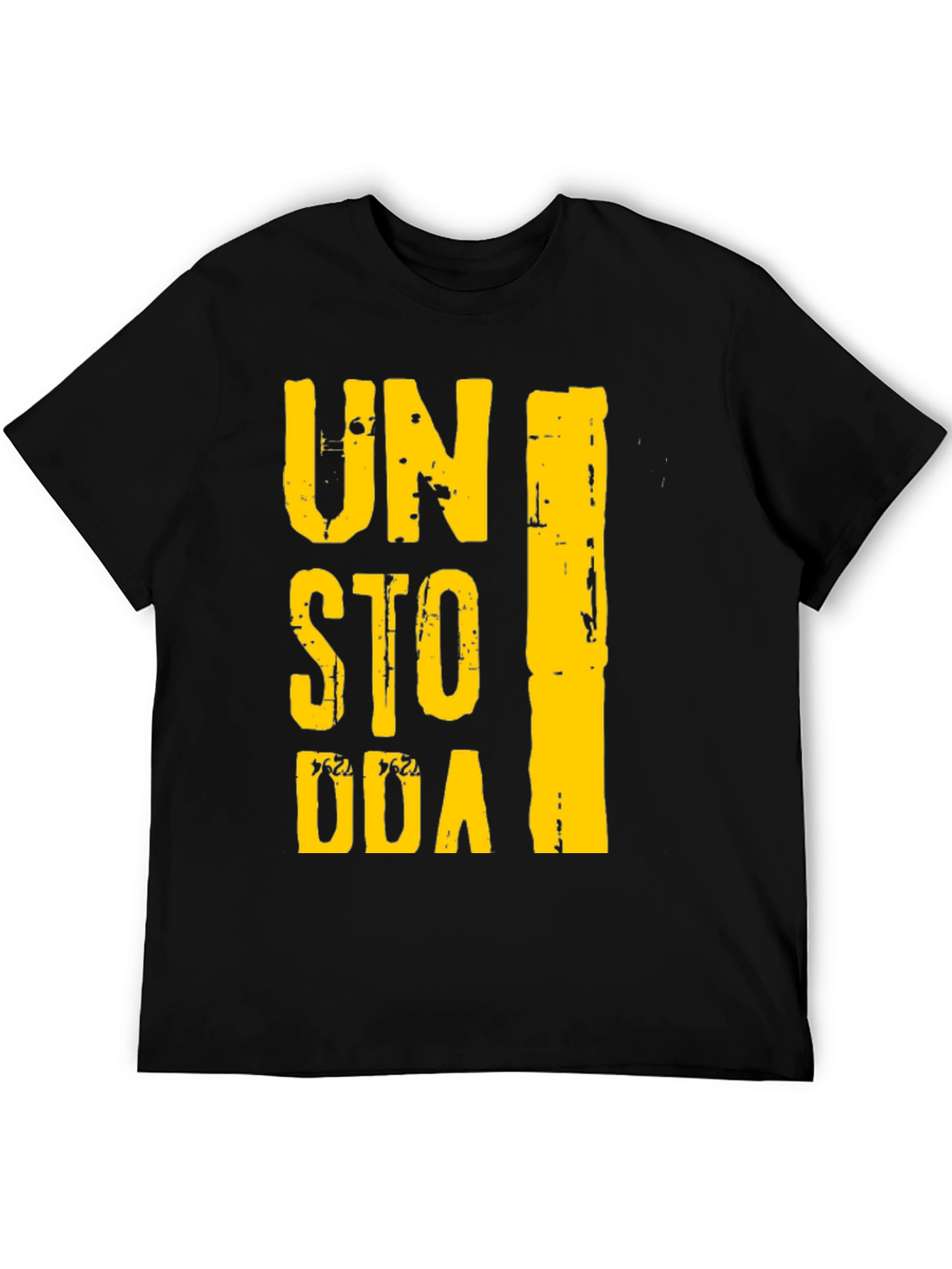 Unstoppable Graphic Print Black T-Shirt
