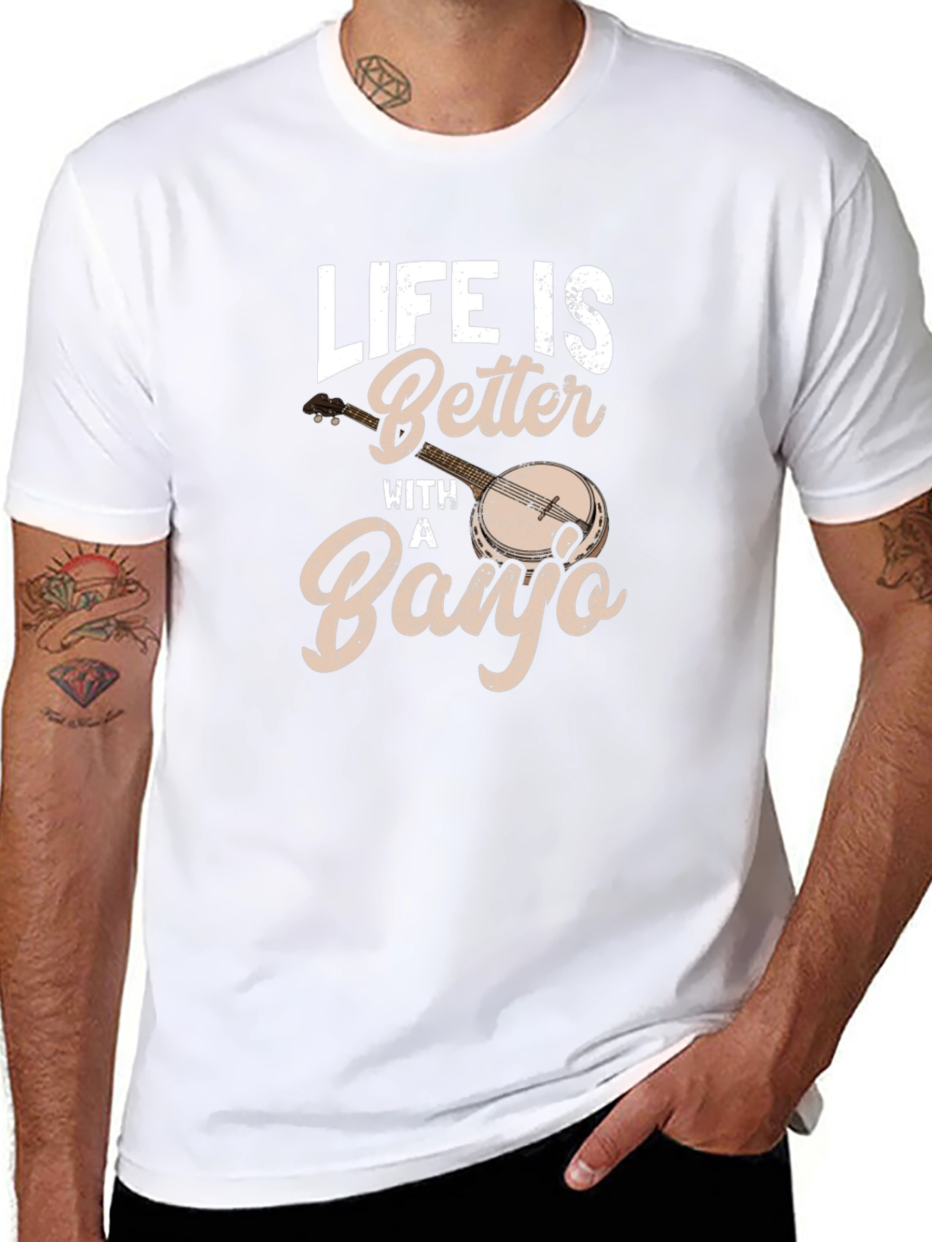 Life is Better With a Banjo Graphic Tee