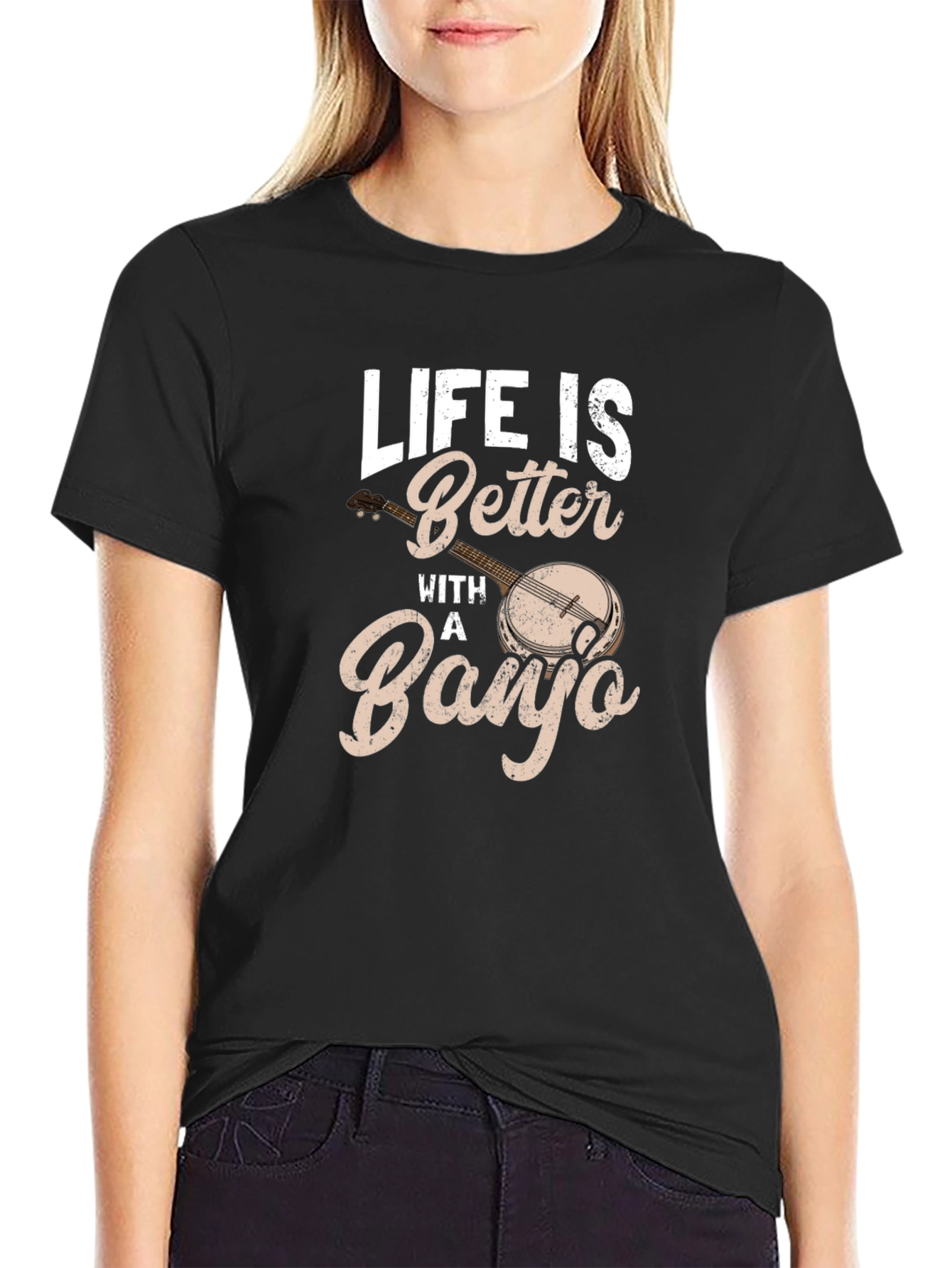 Life is Better With a Banjo Graphic Tee