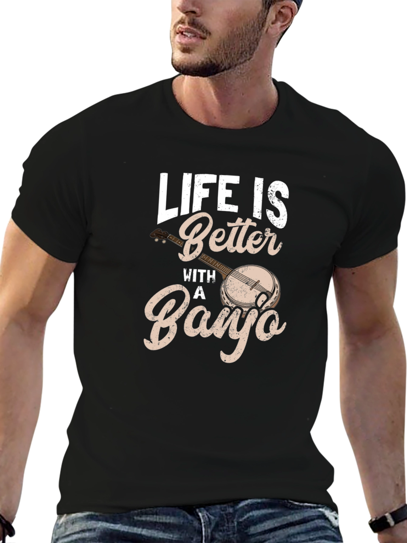 Life is Better With a Banjo Graphic Tee