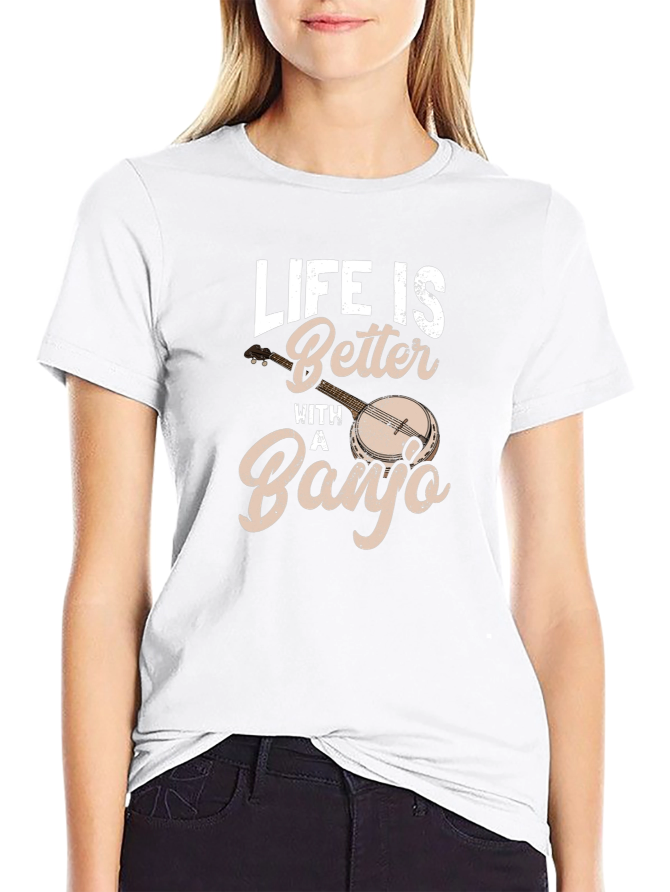 Life is Better With a Banjo Graphic Tee
