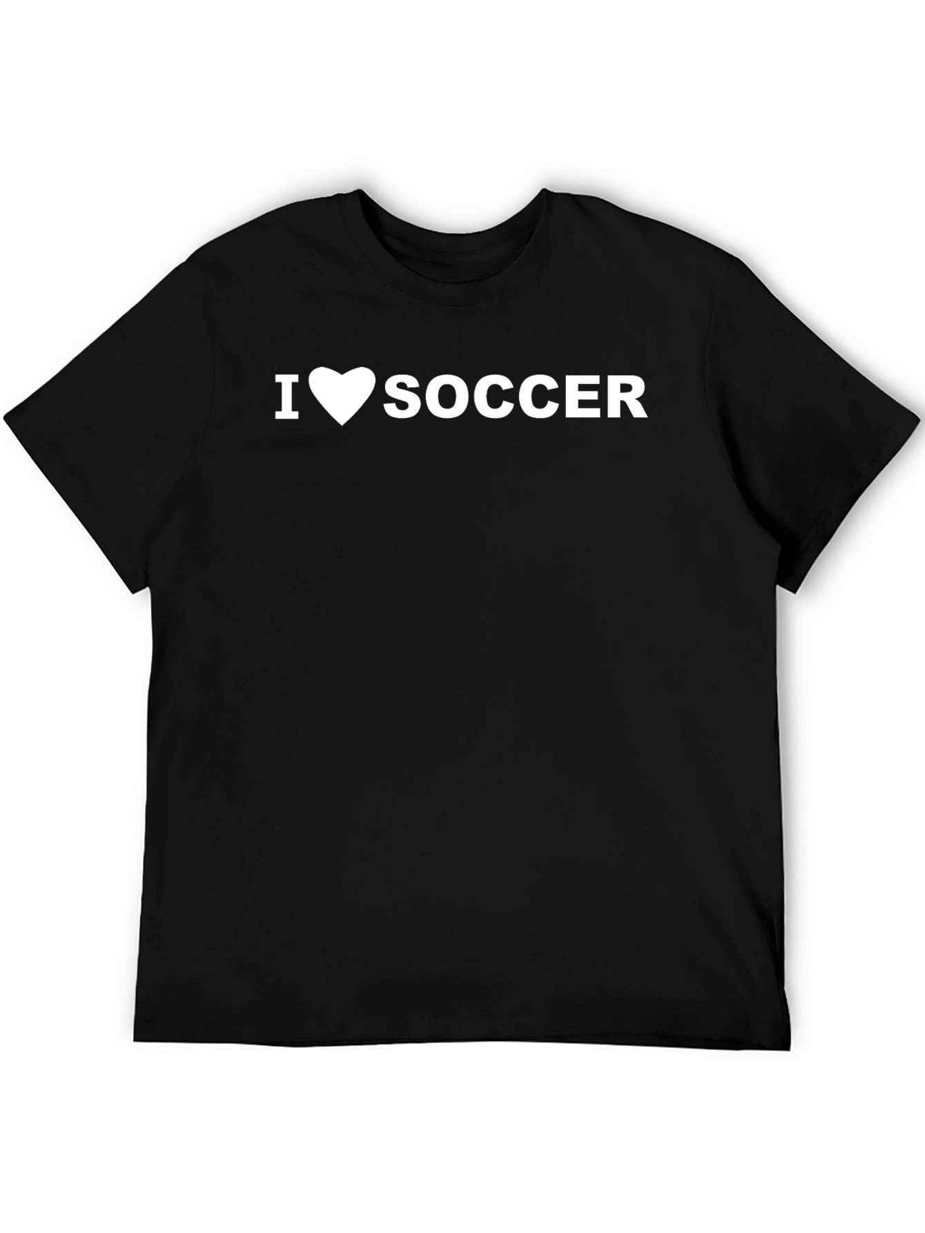 I Heart Soccer Black T-Shirt