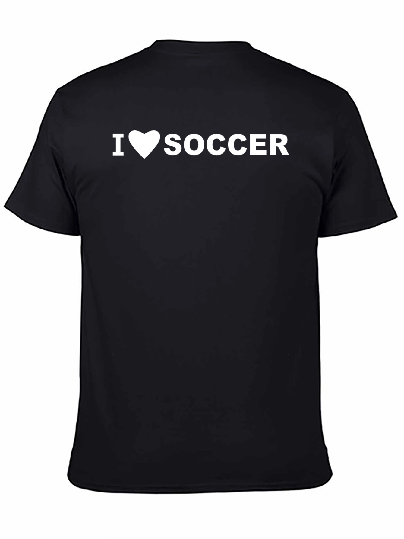 I Heart Soccer Black T-Shirt