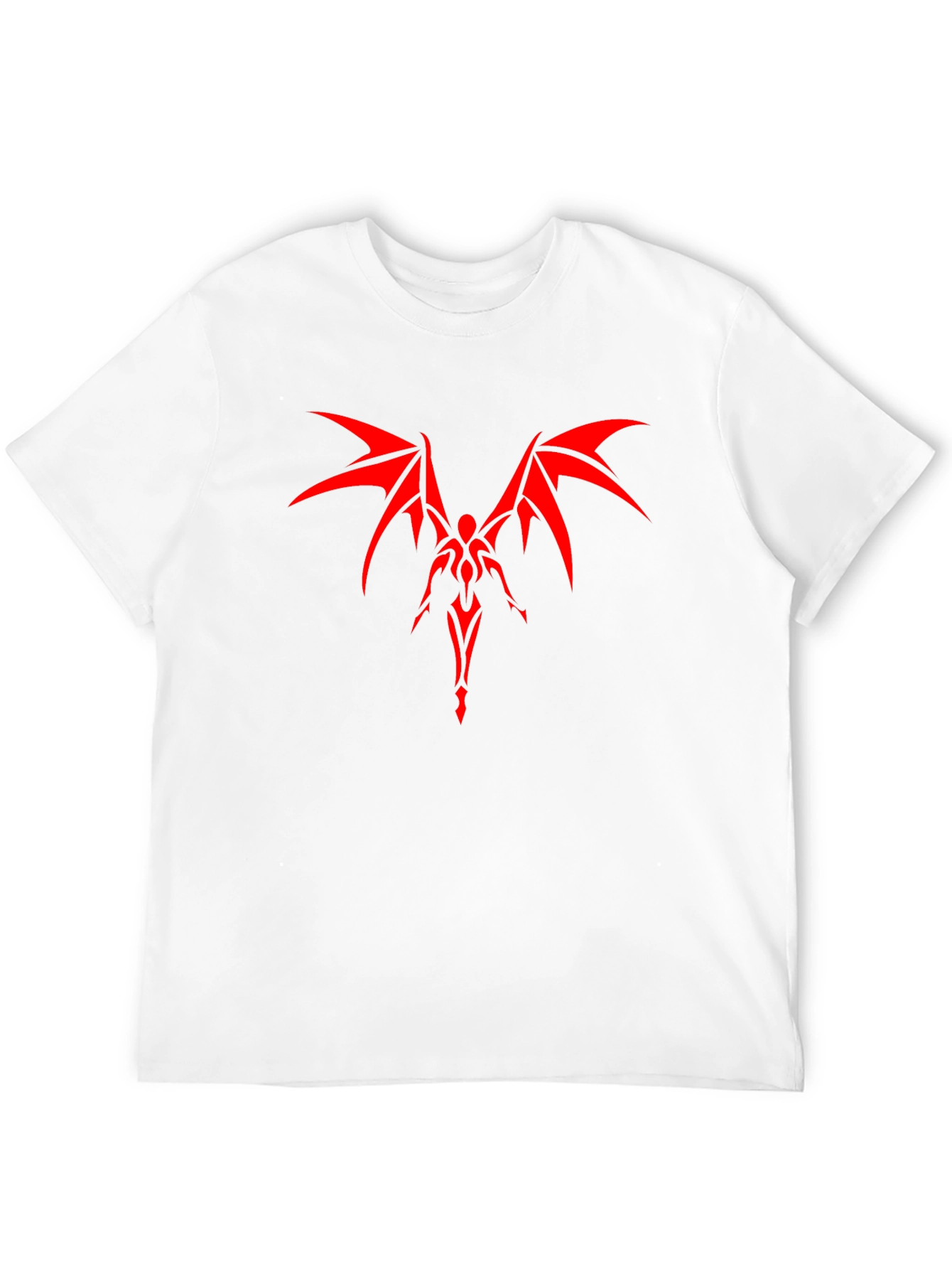 Red Winged Devil Graphic Black T-Shirt