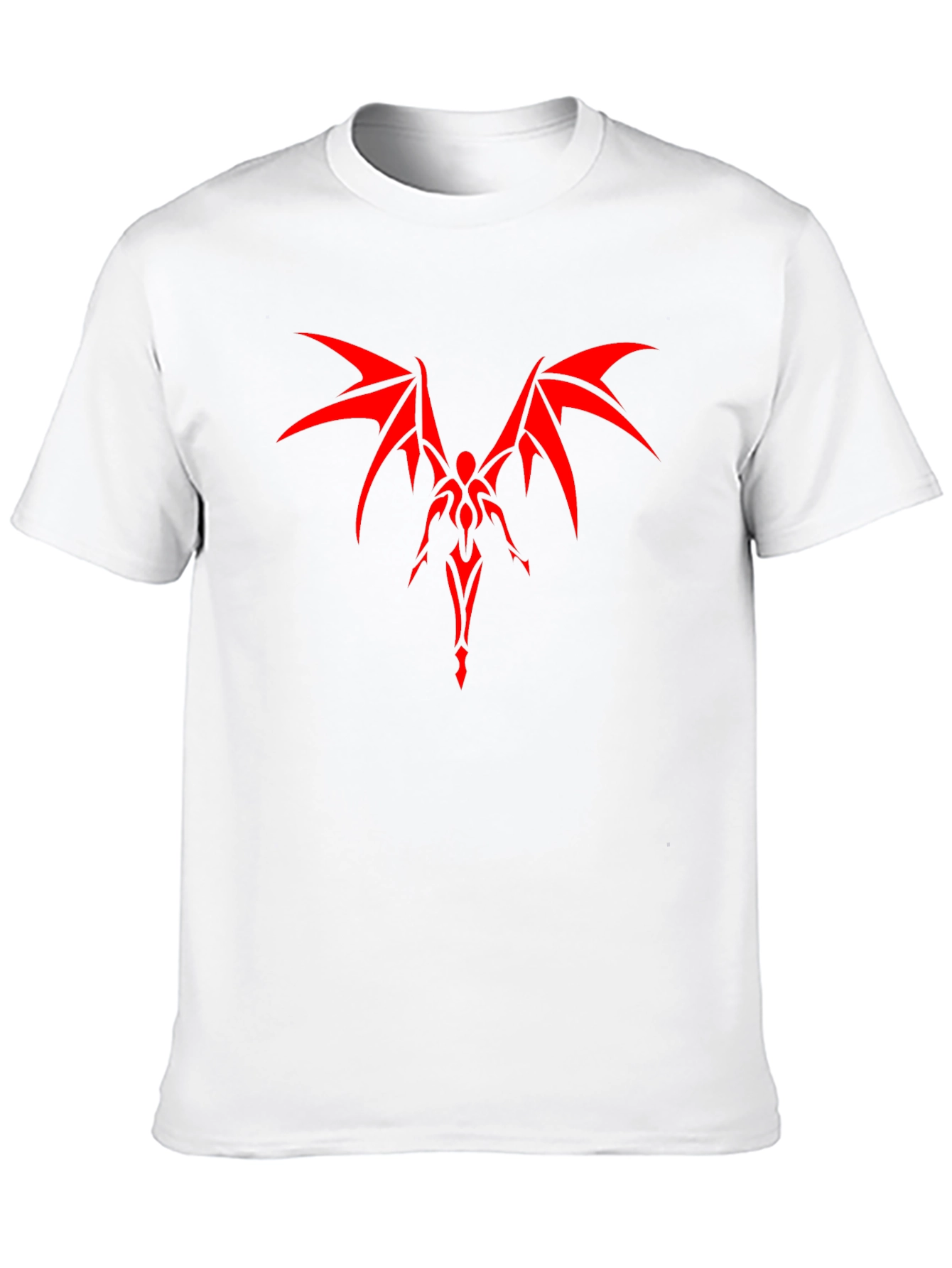 Red Winged Devil Graphic Black T-Shirt