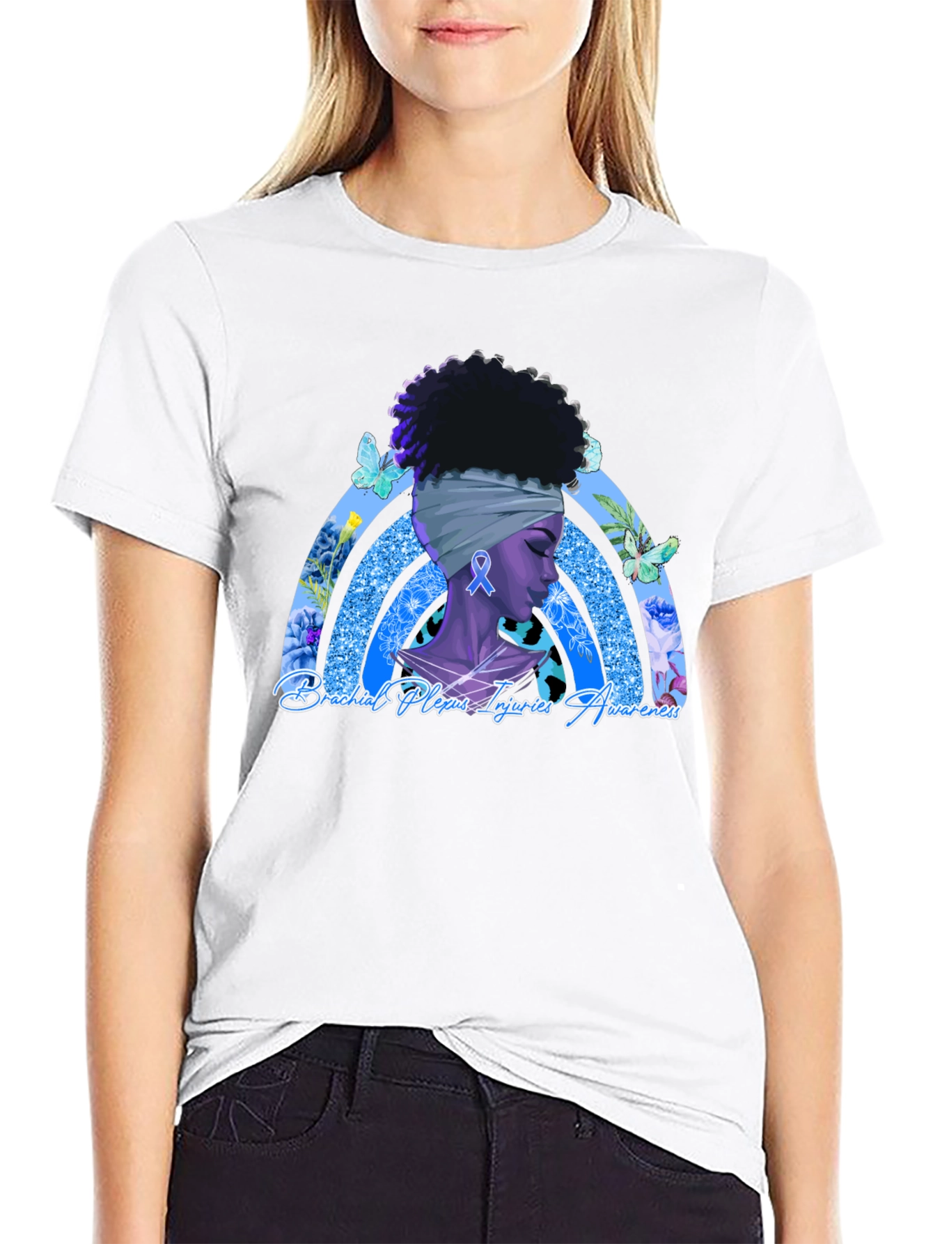 Brachial Plexus Injuries Awareness Black T-Shirt