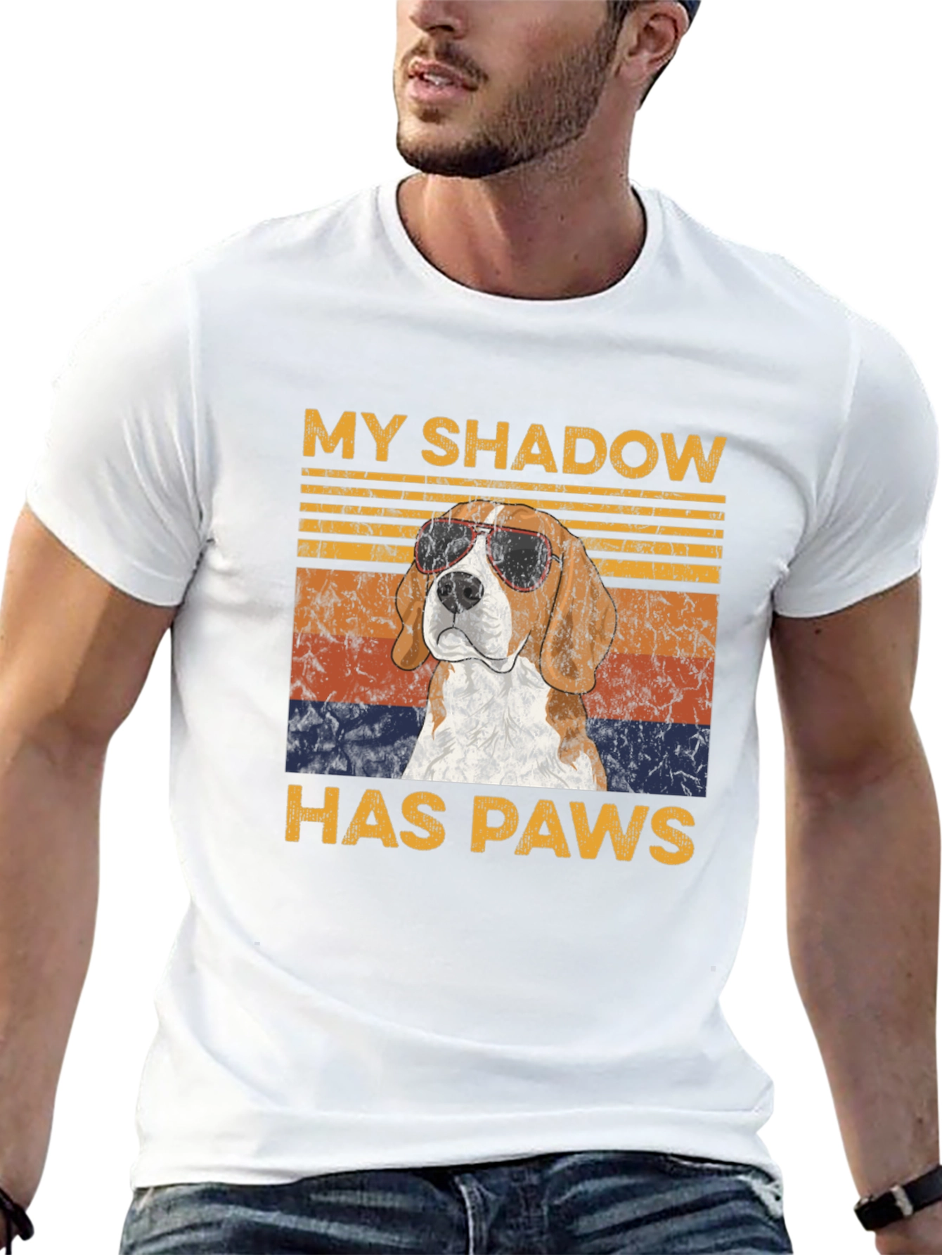 My Shadow Has Paws Dog T-Shirt