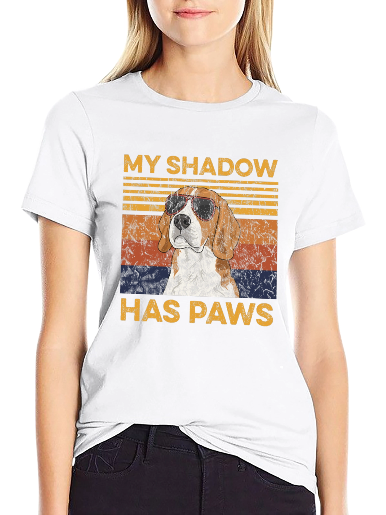 My Shadow Has Paws Dog T-Shirt