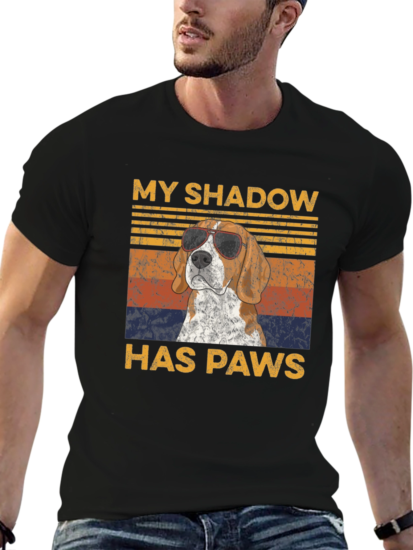 My Shadow Has Paws Dog T-Shirt