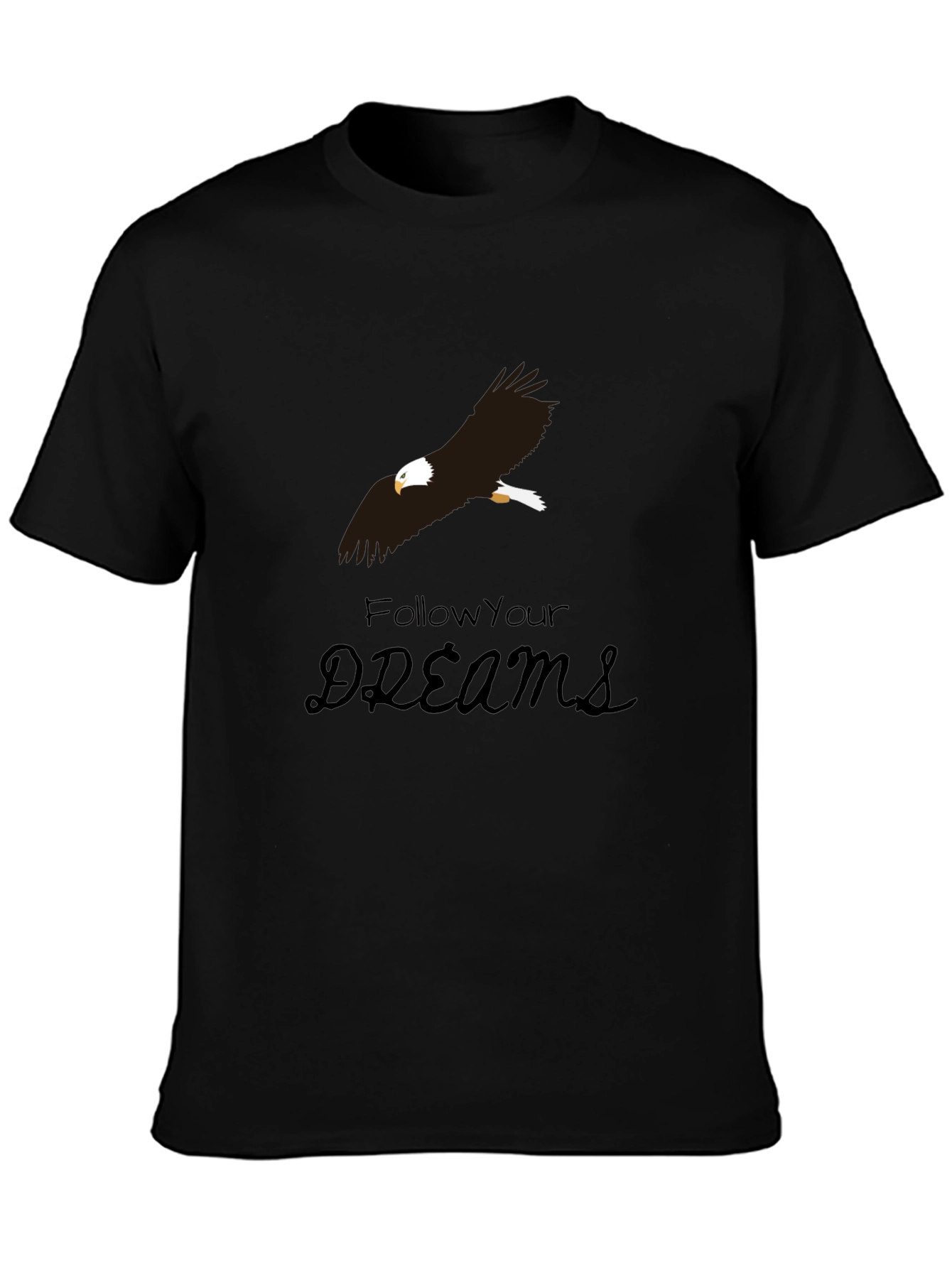 Eagle Dreams Graphic Tee - Black