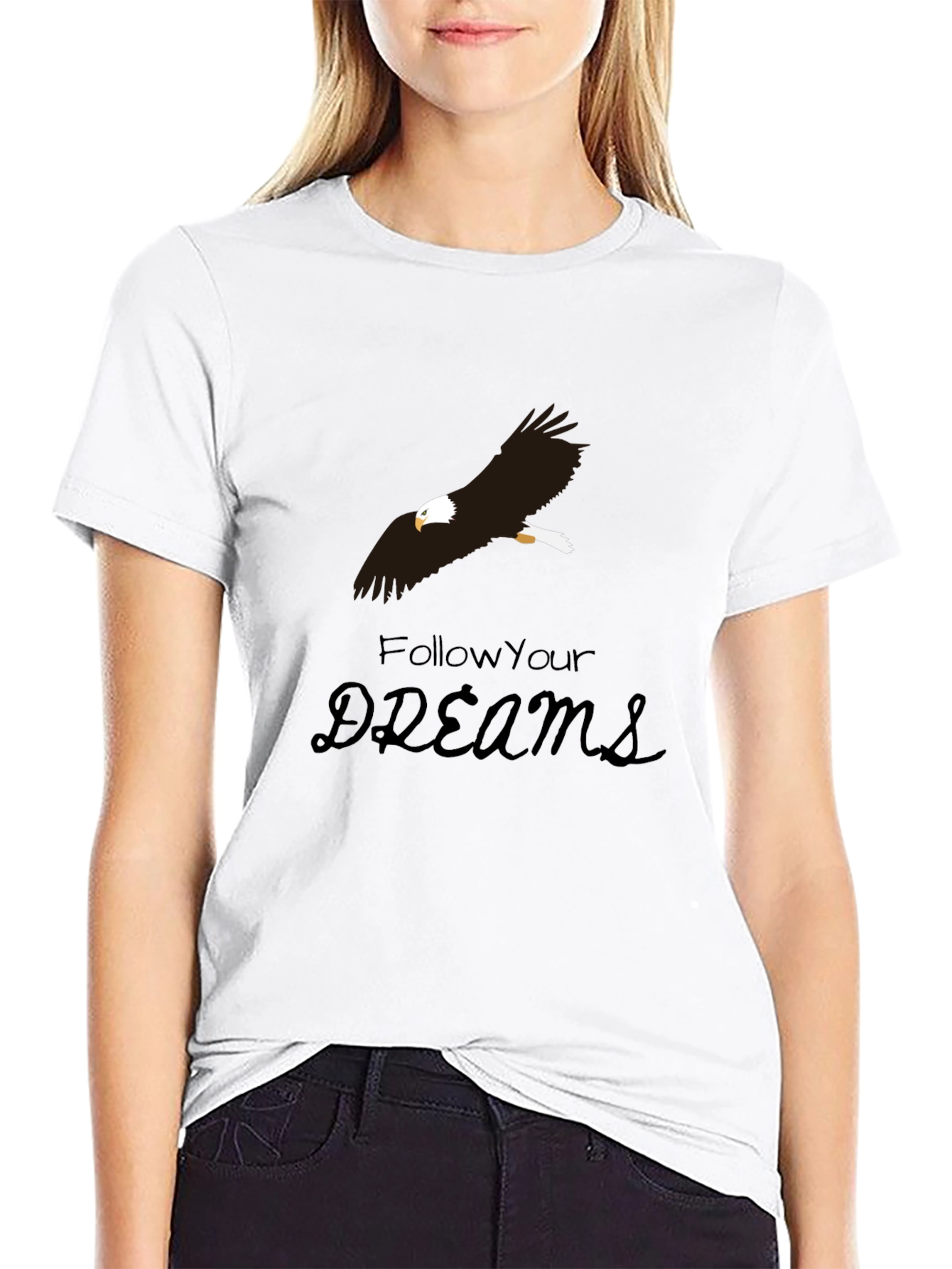 Eagle Dreams Graphic Tee - Black