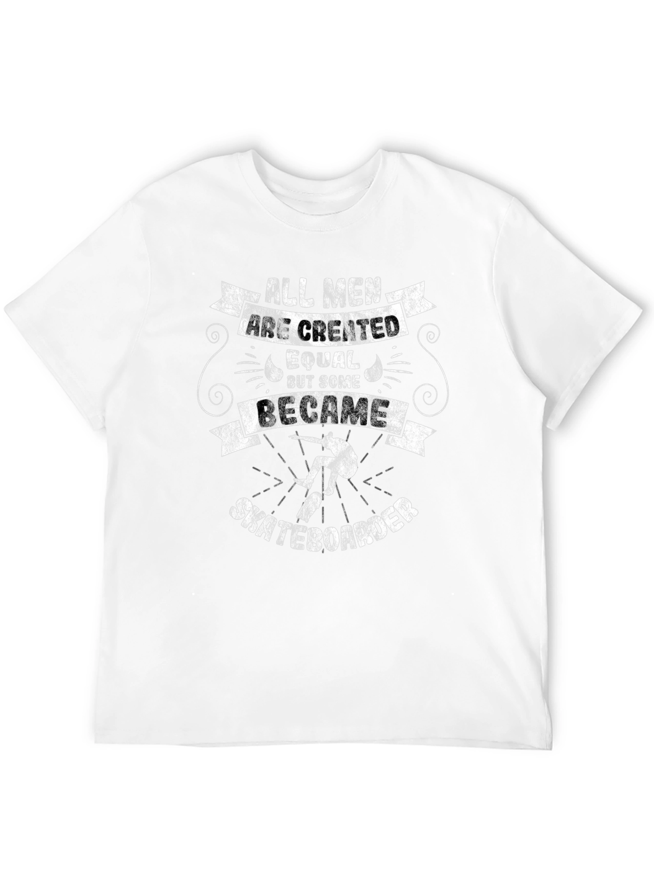 Skateboarder Graphic T-Shirt - All Men Are Created Equal