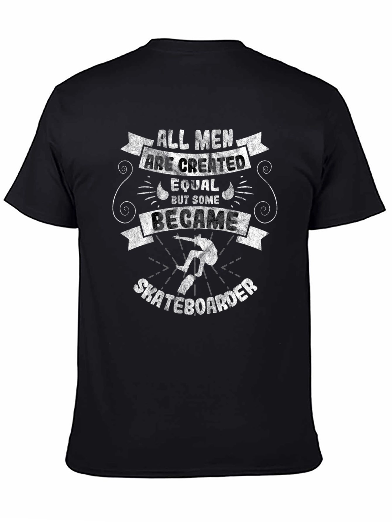 Skateboarder Graphic T-Shirt - All Men Are Created Equal