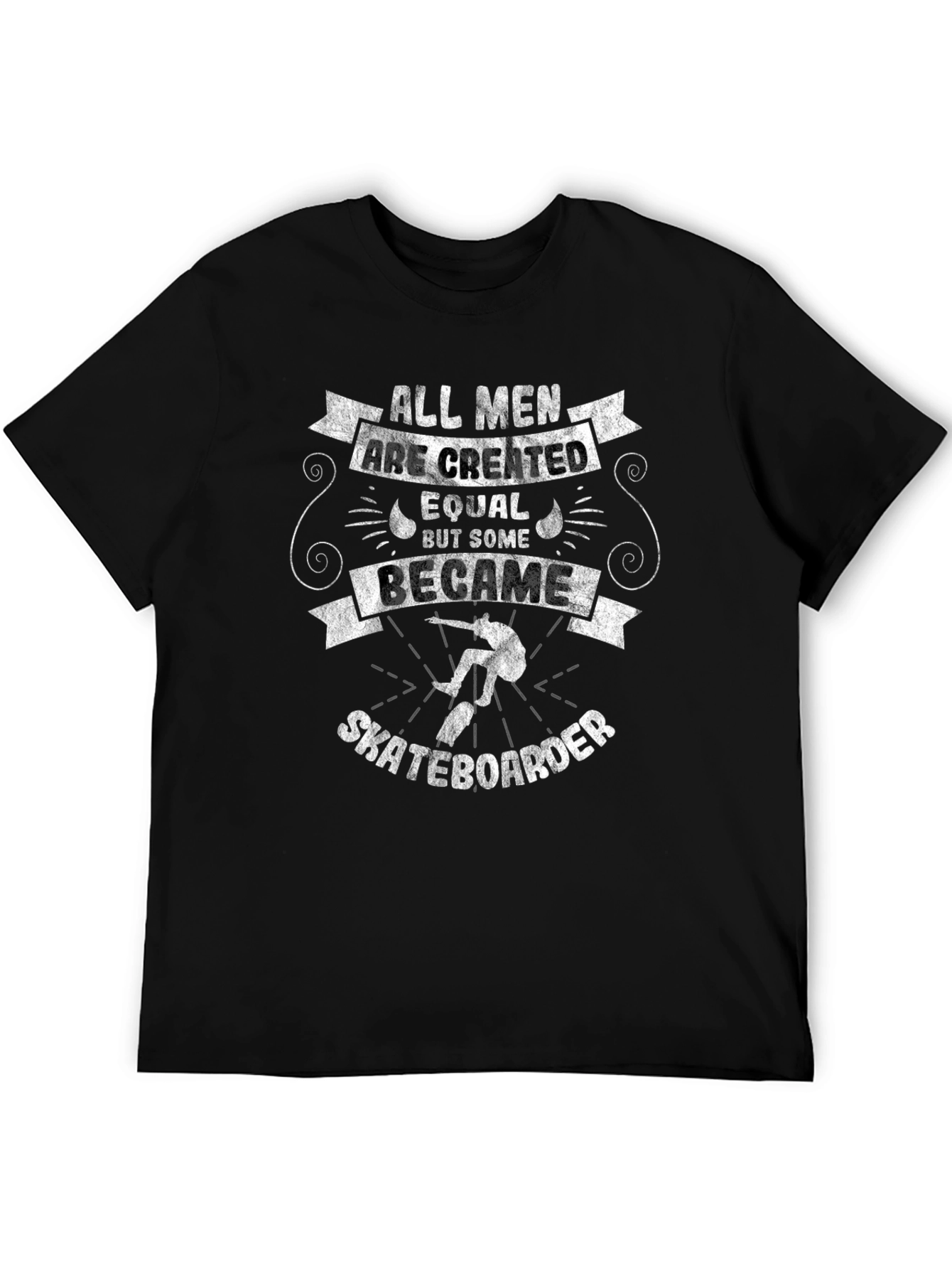 Skateboarder Graphic T-Shirt - All Men Are Created Equal