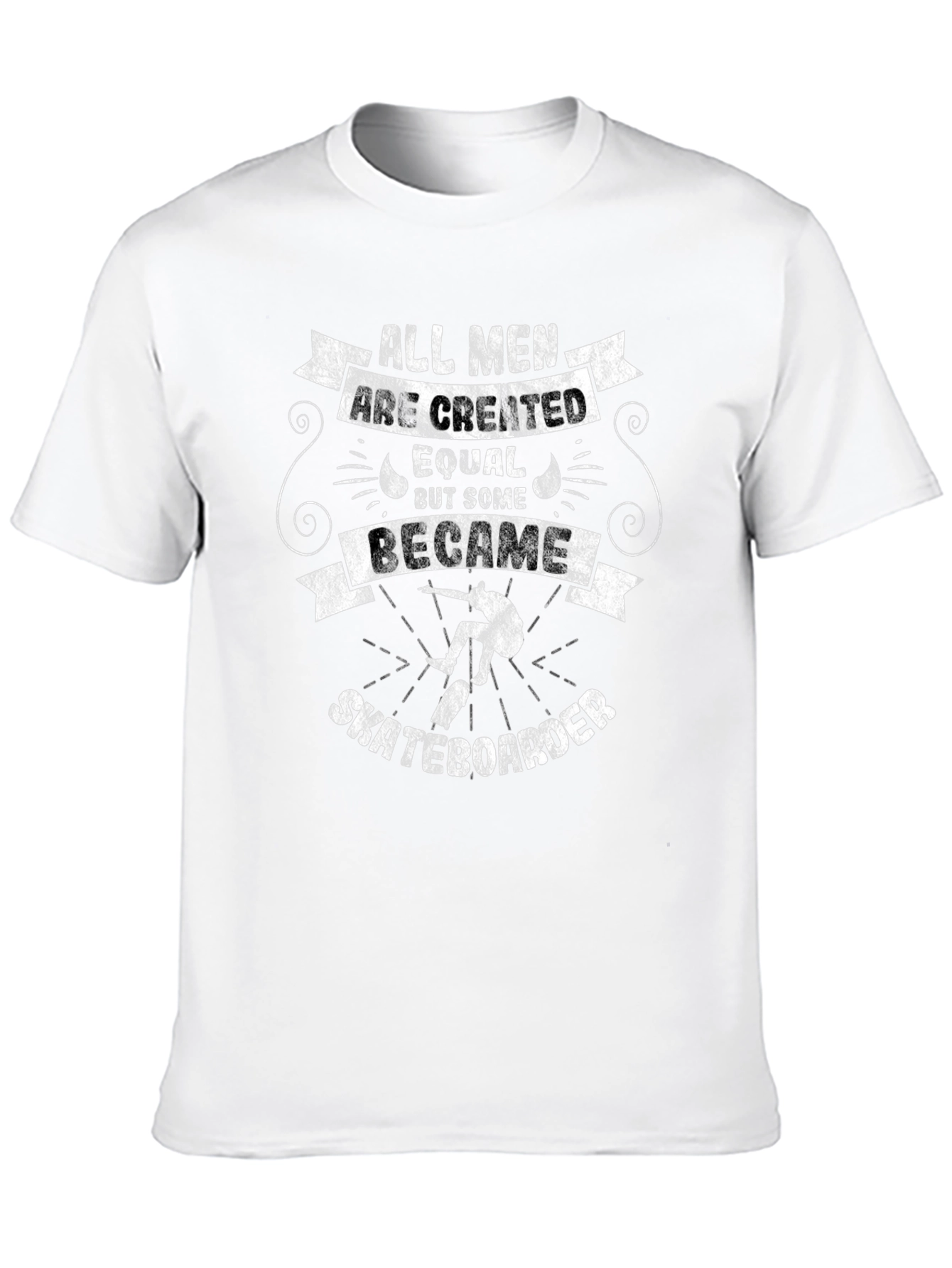 Skateboarder Graphic T-Shirt - All Men Are Created Equal