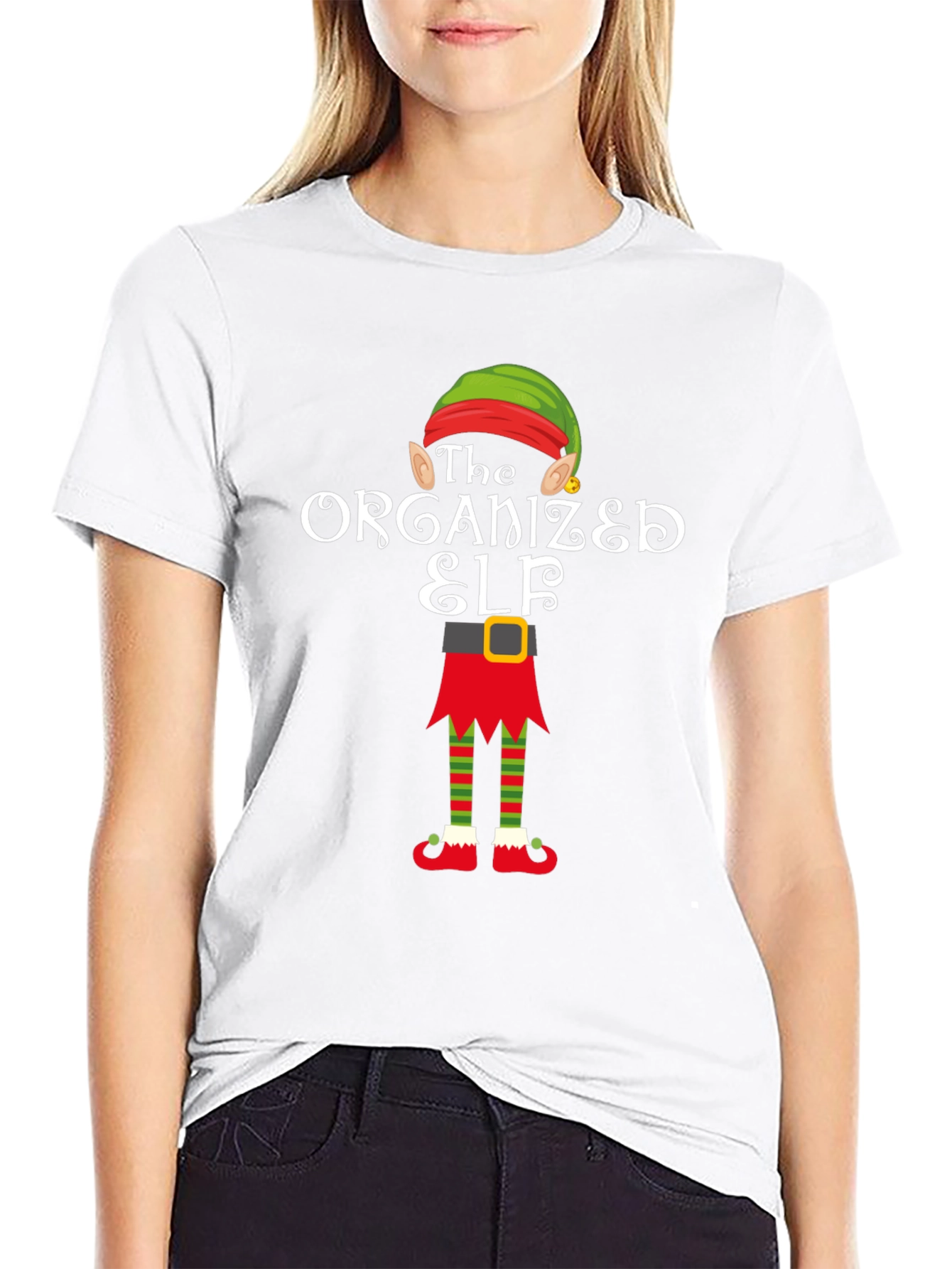 The Organized Elf T-Shirt Christmas Holiday Shirt