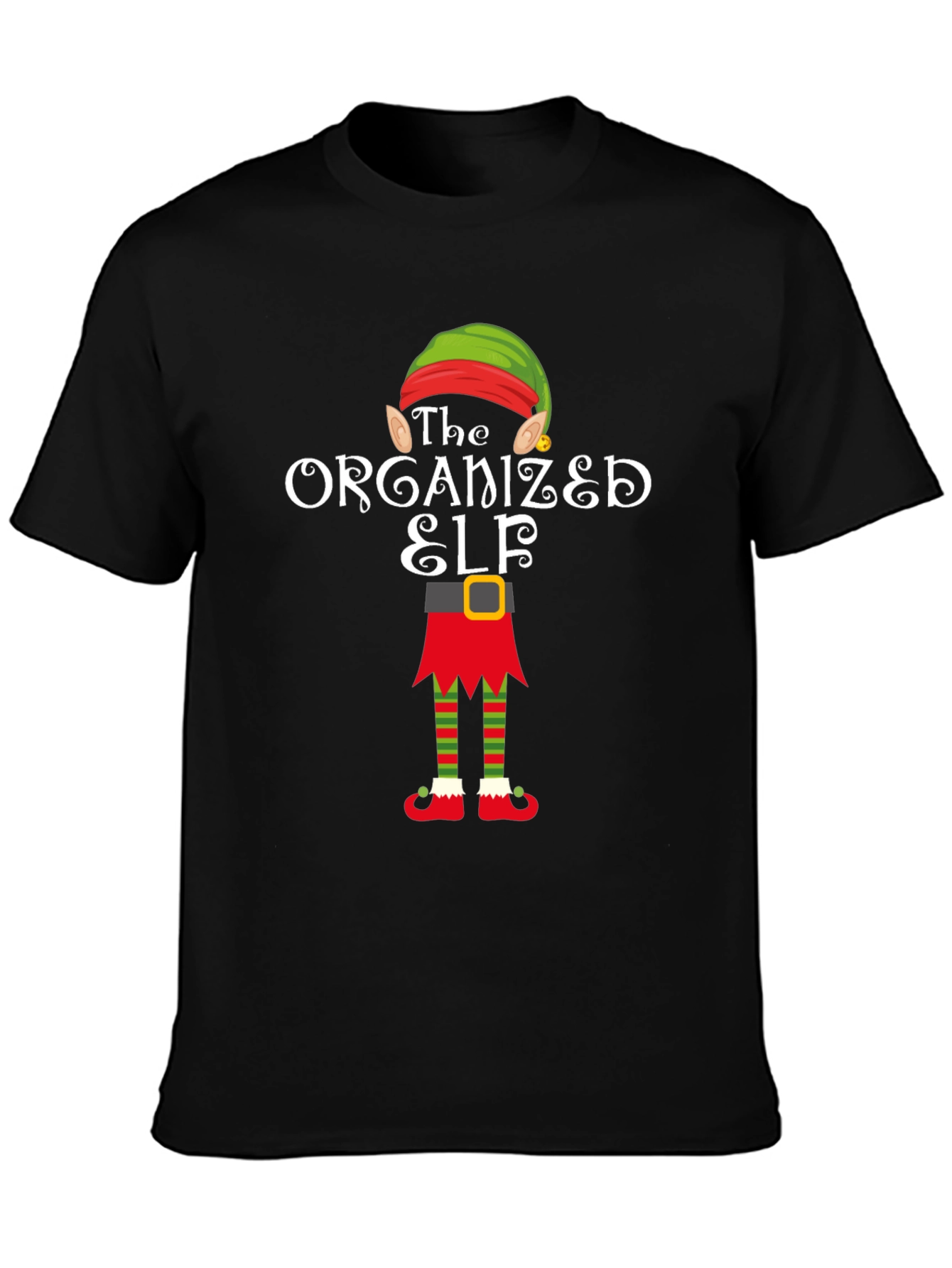 The Organized Elf T-Shirt Christmas Holiday Shirt