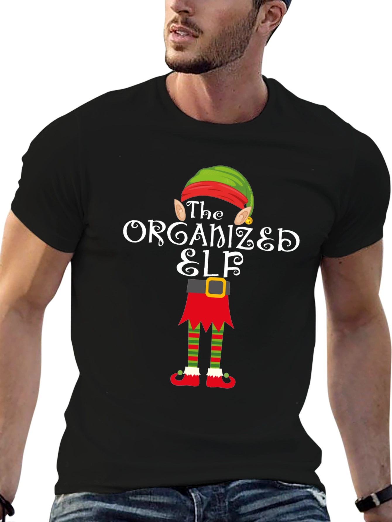 The Organized Elf T-Shirt Christmas Holiday Shirt