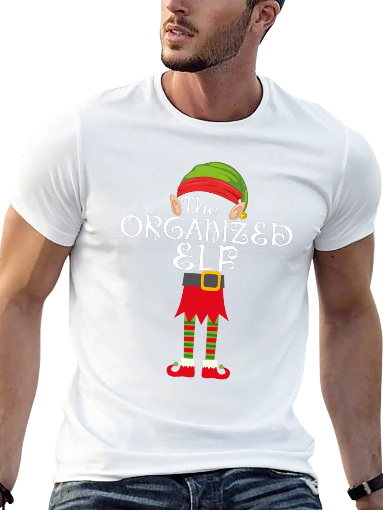 The Organized Elf T-Shirt Christmas Holiday Shirt