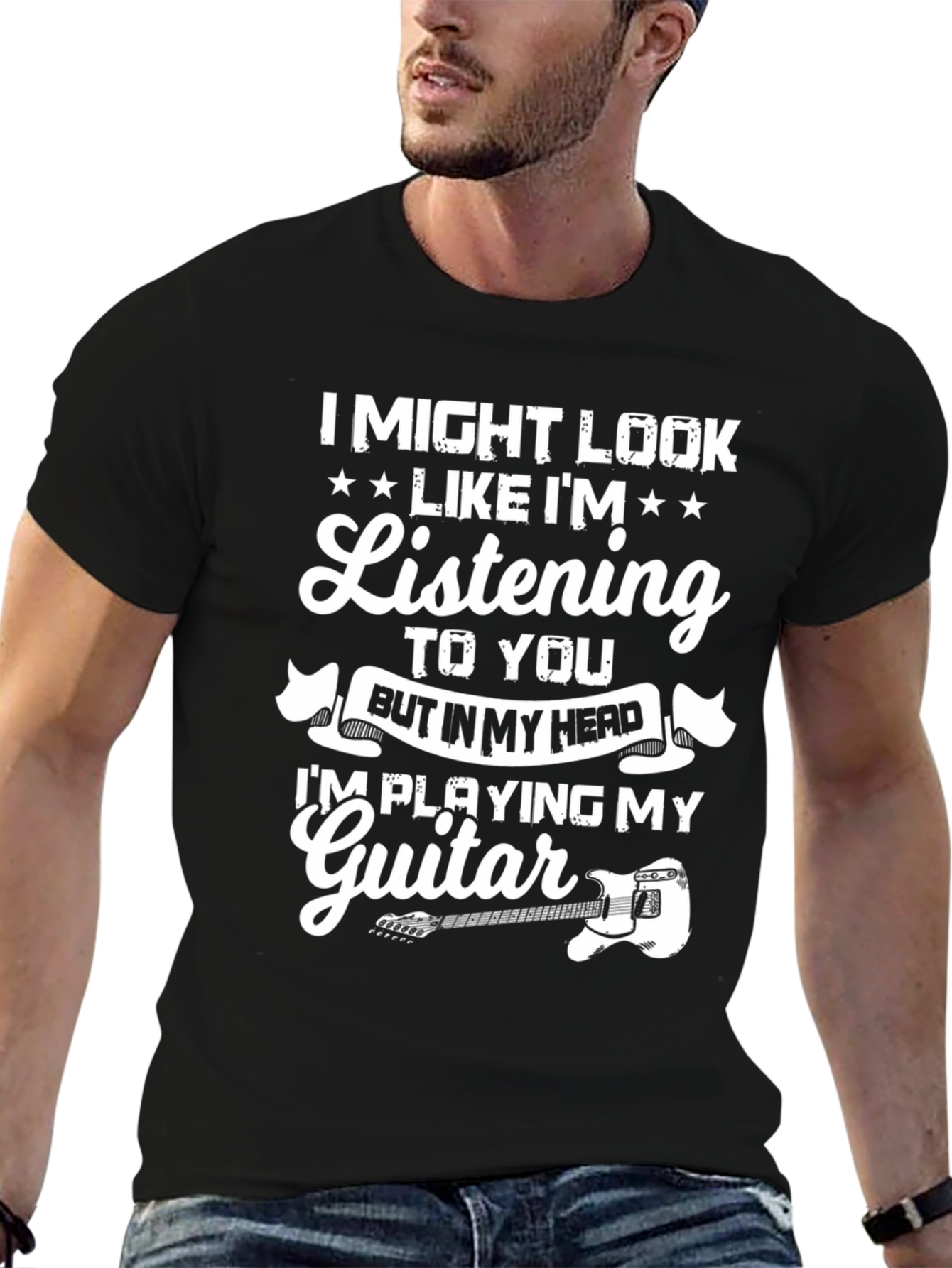 Guitar Player T-Shirt - Musician Novelty Tee