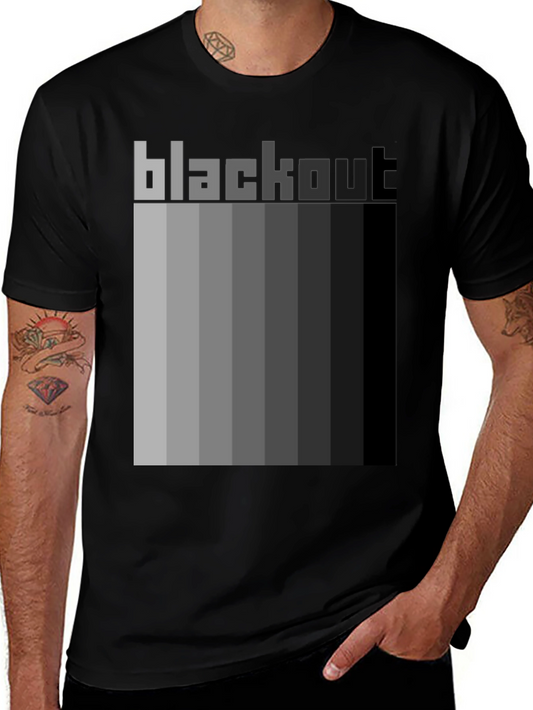 Blackout Gradient Graphic Tee - Modern Style