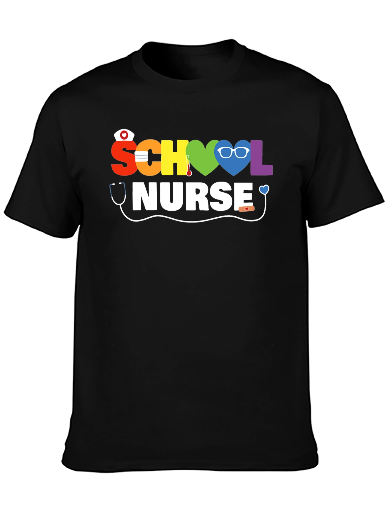 Rainbow School Nurse T-Shirt