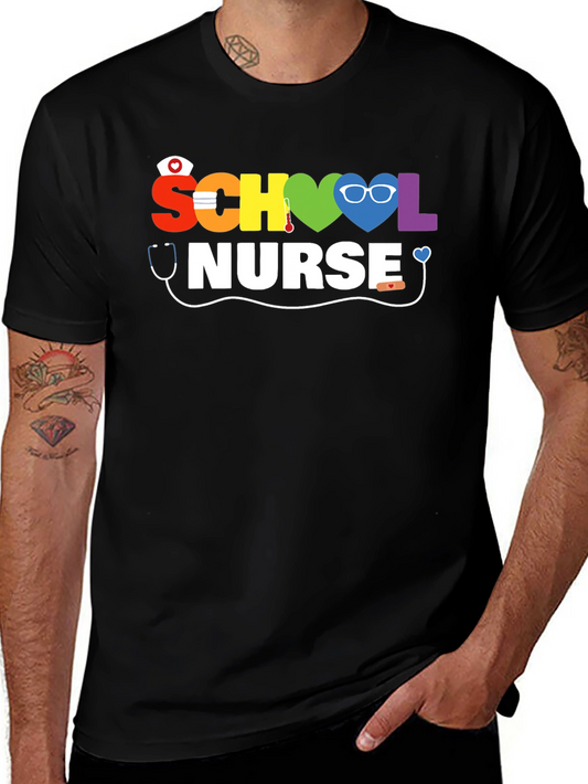 Rainbow School Nurse T-Shirt