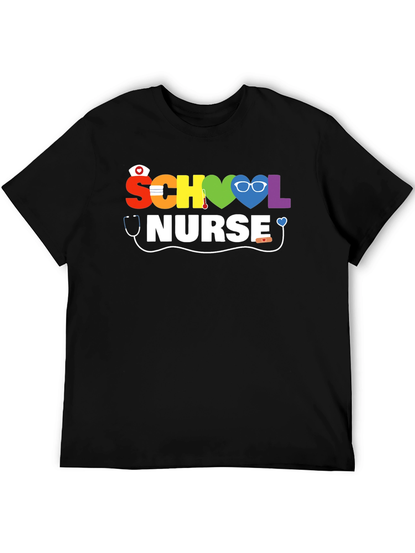 Rainbow School Nurse T-Shirt