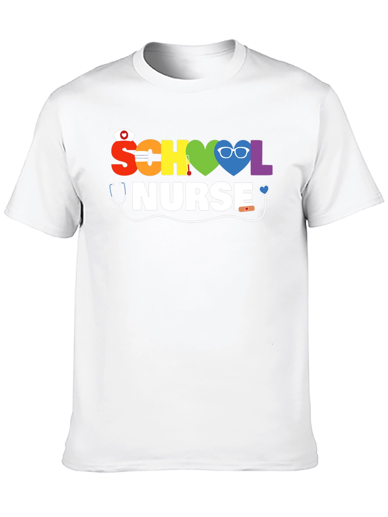 Rainbow School Nurse T-Shirt