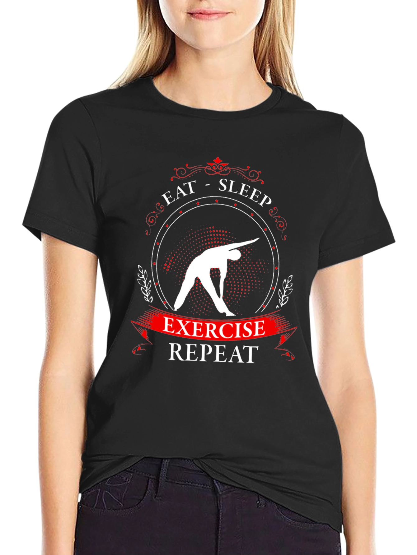 Eat Sleep Exercise Repeat T-Shirt
