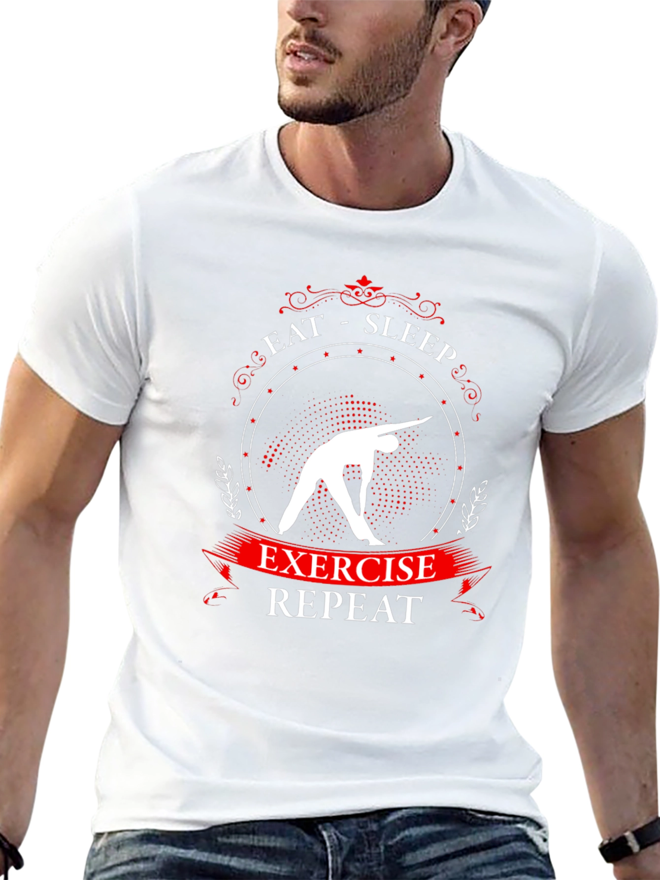 Eat Sleep Exercise Repeat T-Shirt