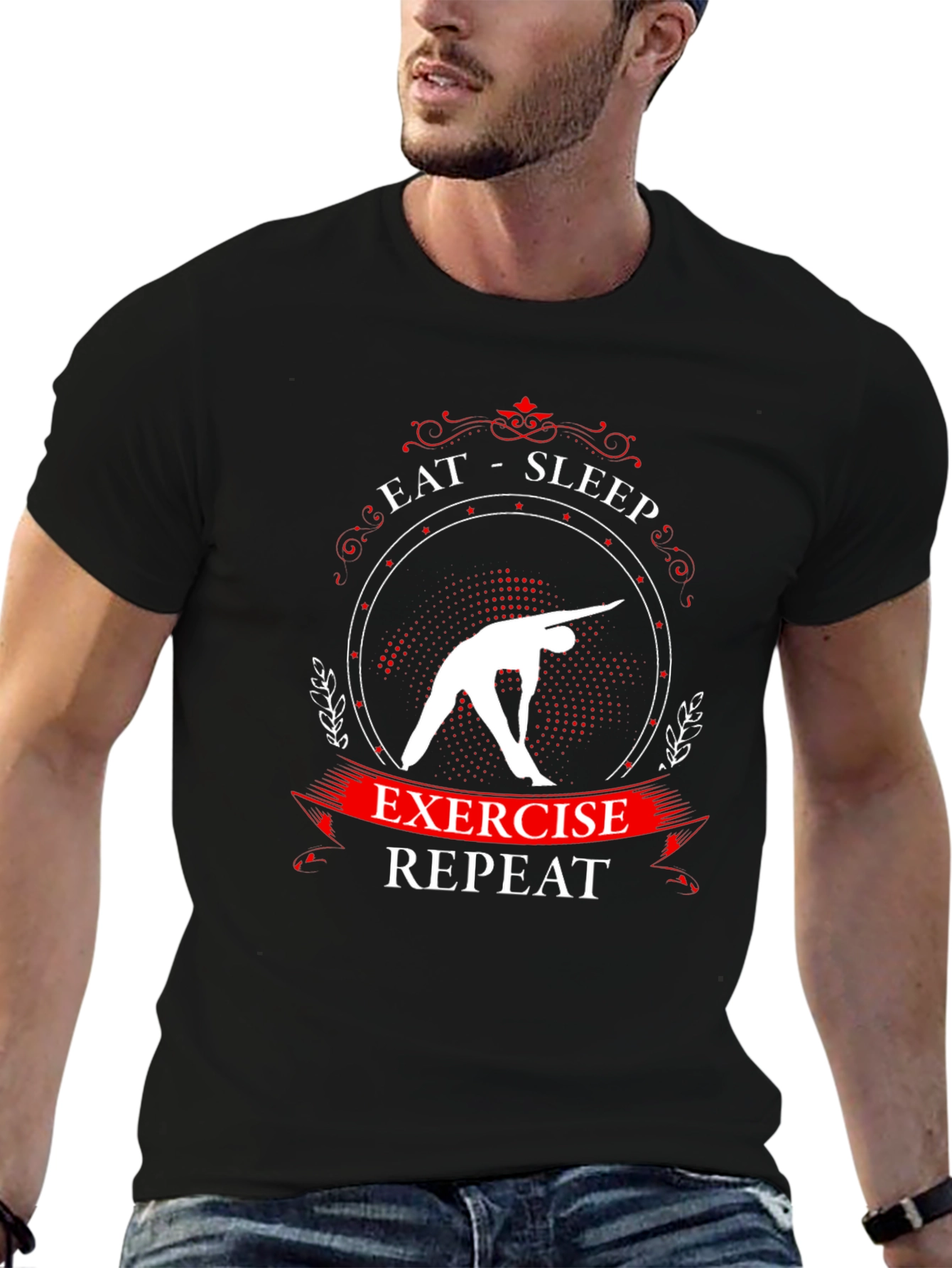 Eat Sleep Exercise Repeat T-Shirt