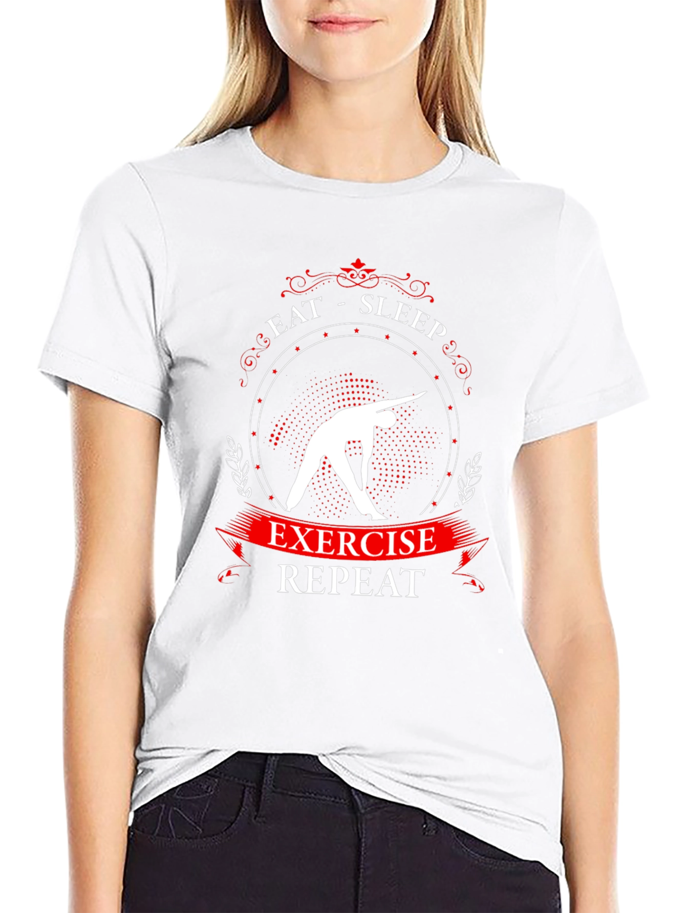 Eat Sleep Exercise Repeat T-Shirt