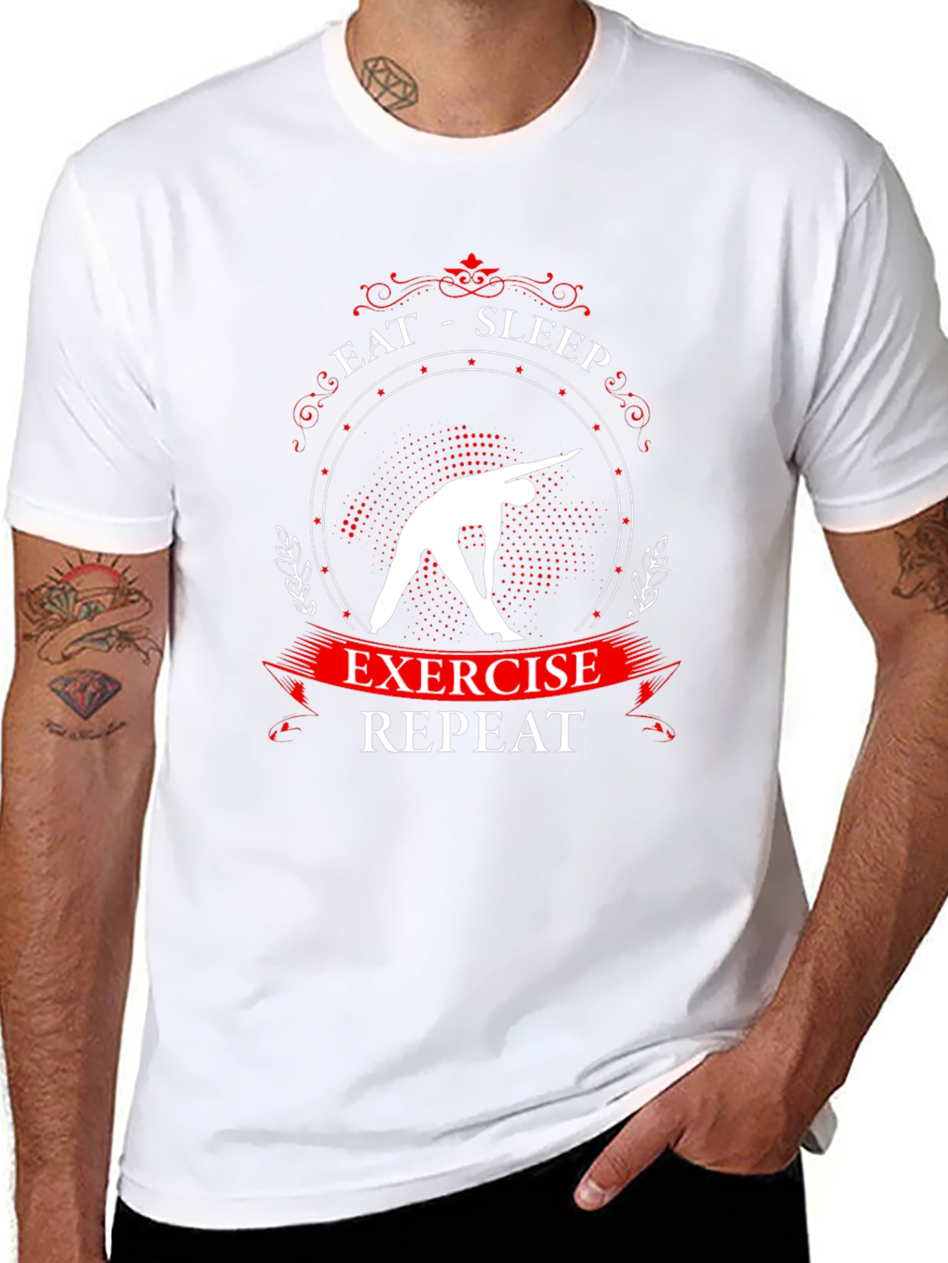 Eat Sleep Exercise Repeat T-Shirt