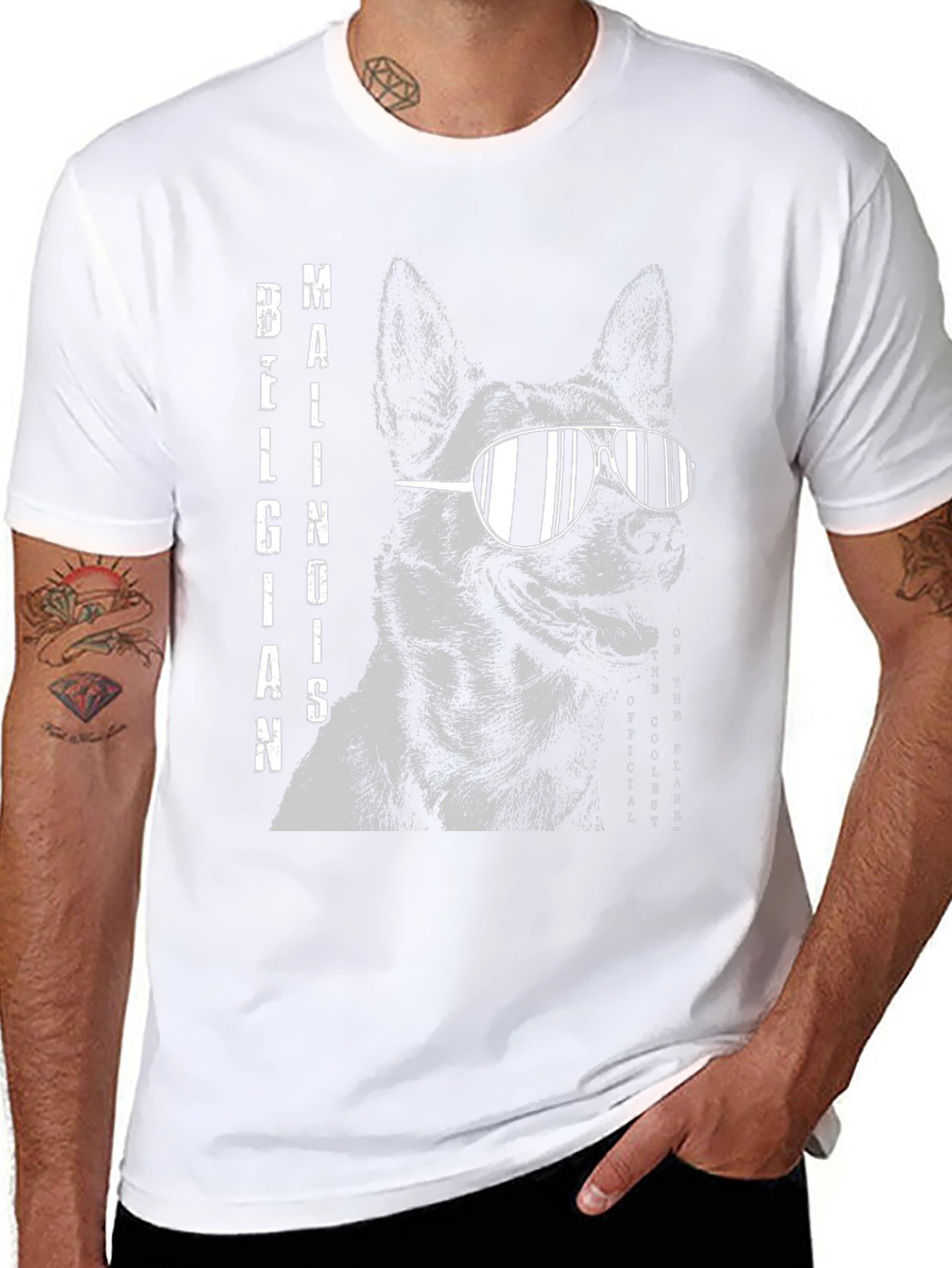 Cool Belgian Malinois Dog T-Shirt