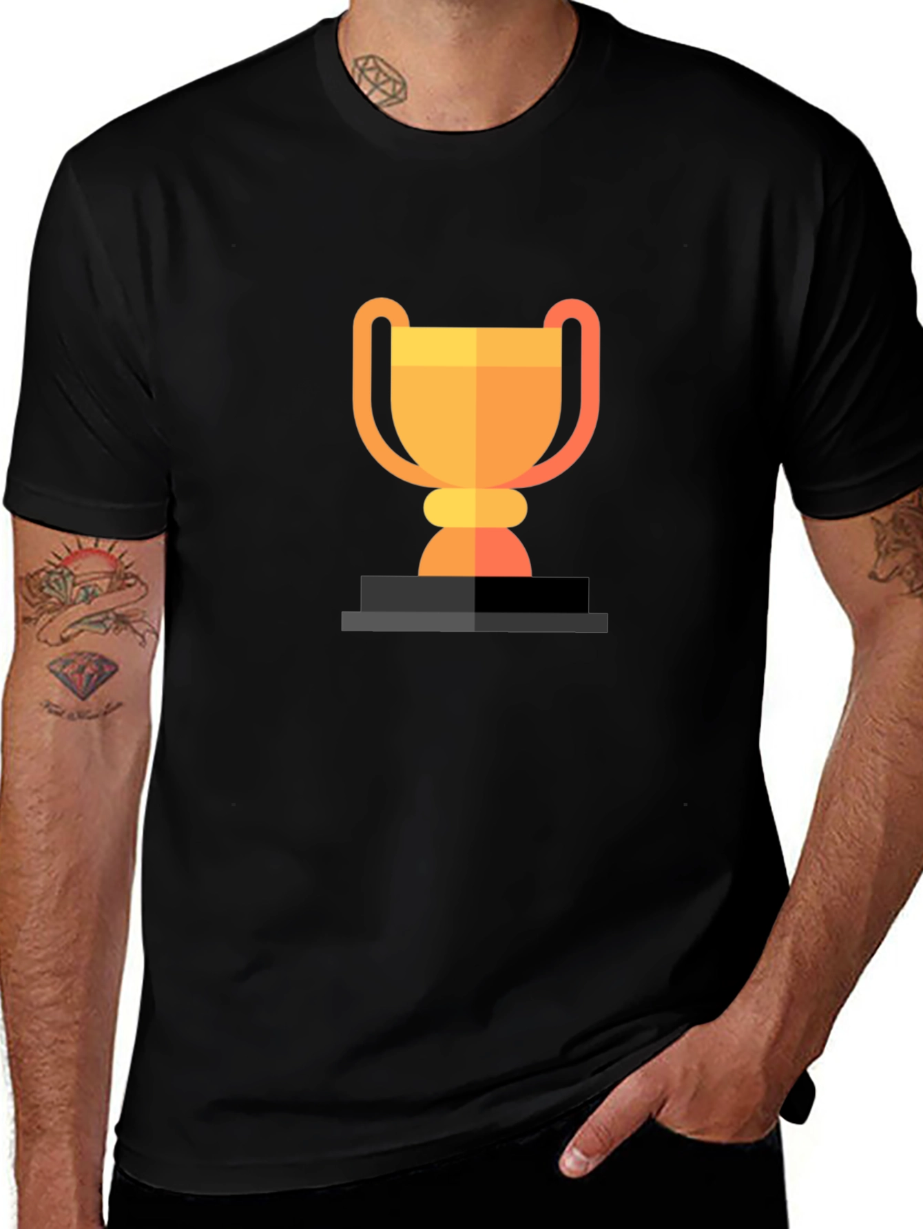 Trophy Graphic Tee - Black Mens