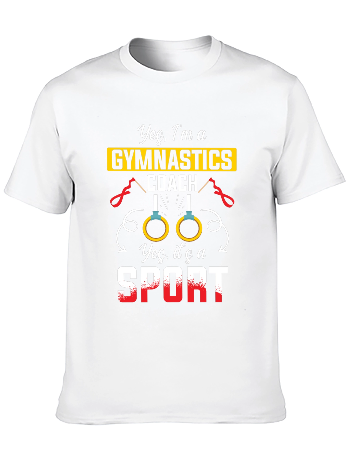 Gymnastics Coach T-Shirt - Yes Its a Sport!