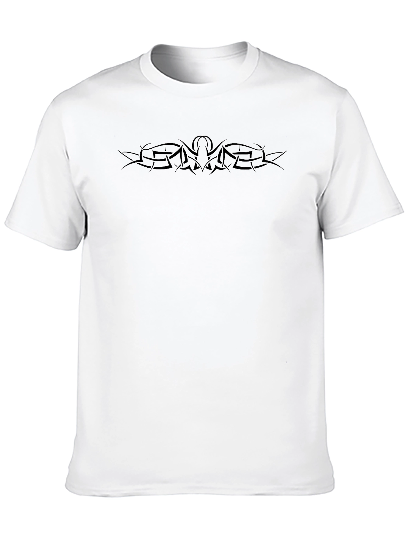 Mens Black Tribal Graphic T-Shirt